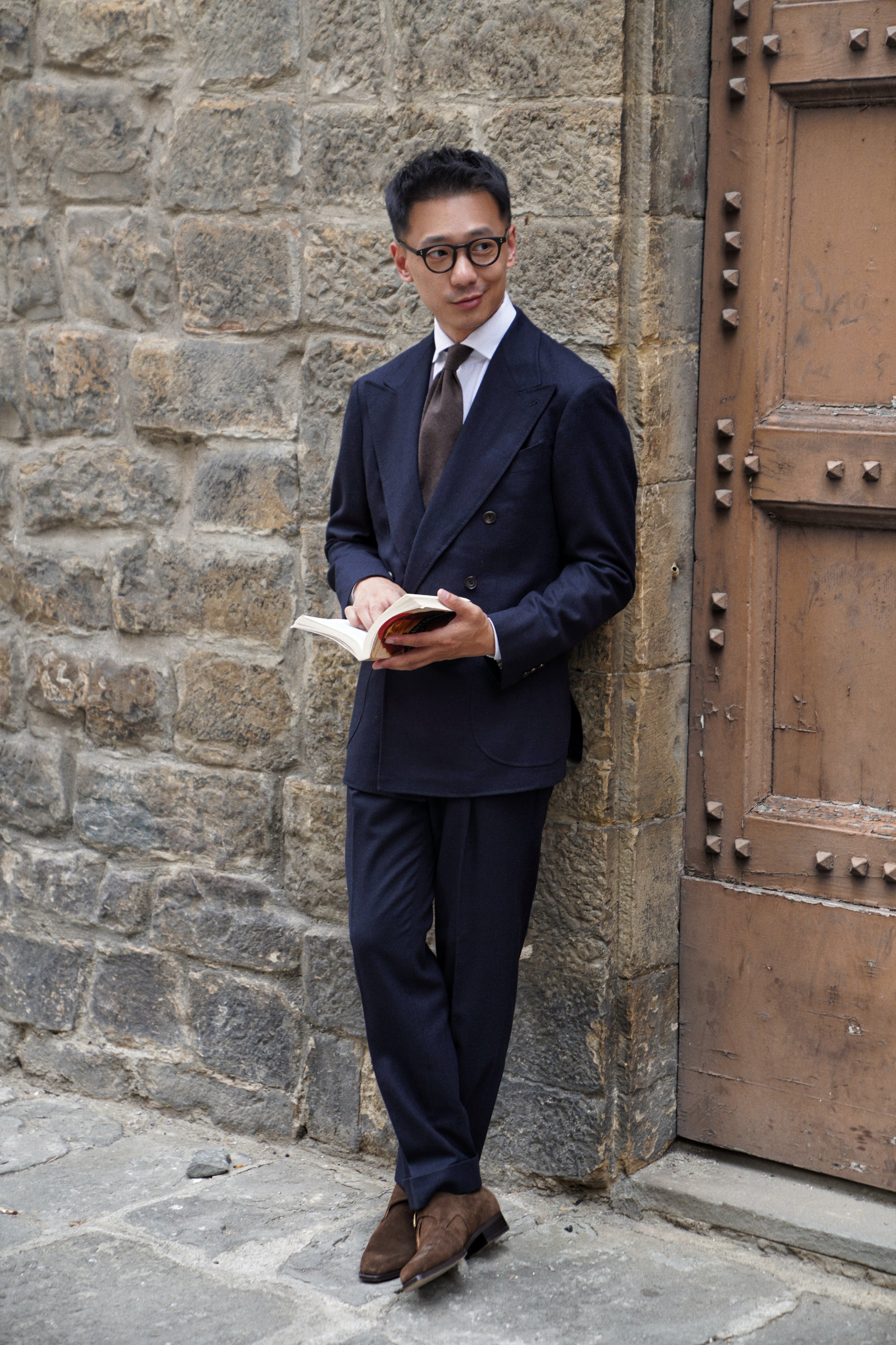 MTO Navy Flannel Suit #409