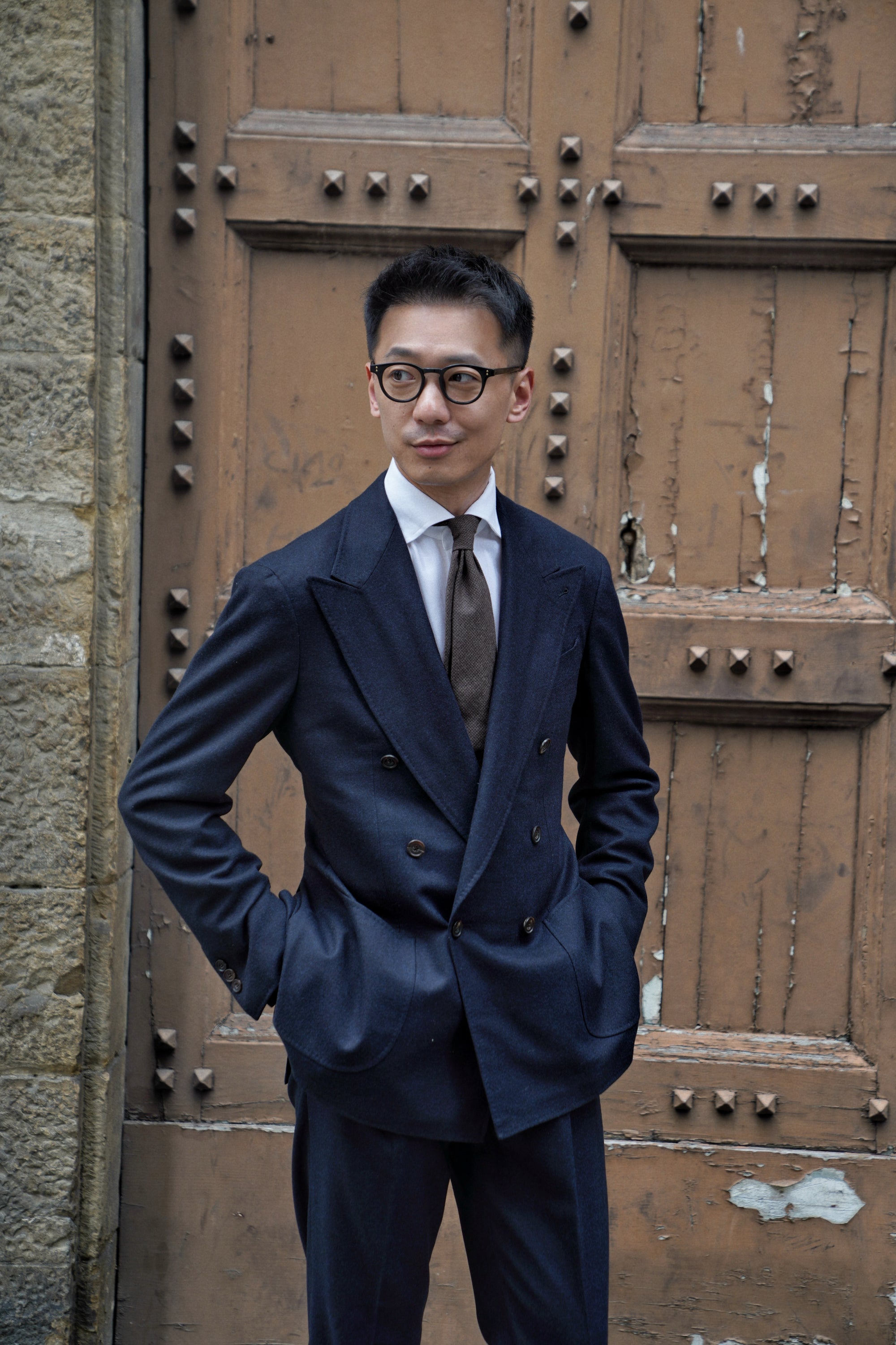 MTO Navy Flannel Suit #409