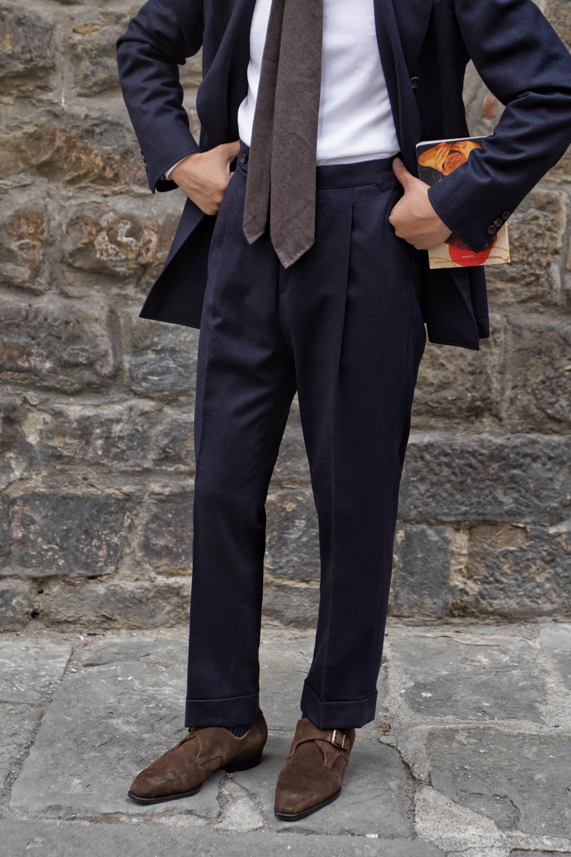 MTO Navy Flannel Suit #409