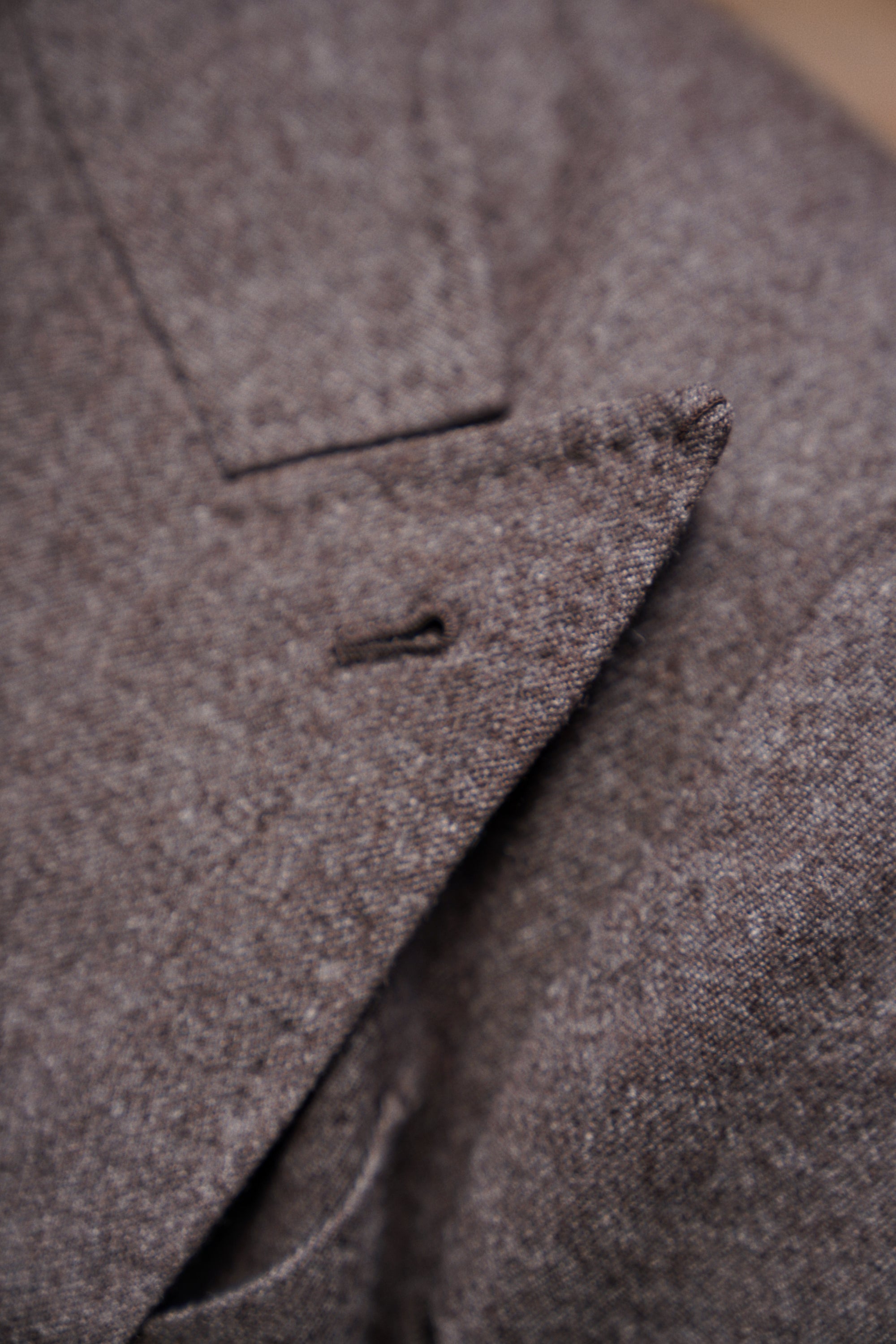 MTO Brown Twill Flannel Suit #411