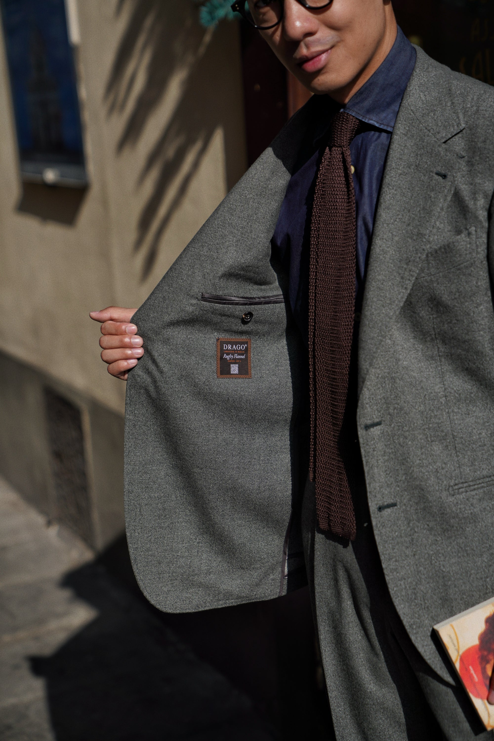 MTO Green Twill Flannel Suit #375