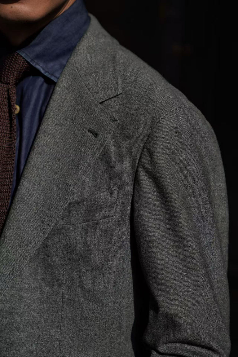 MTO Green Twill Flannel Suit #375