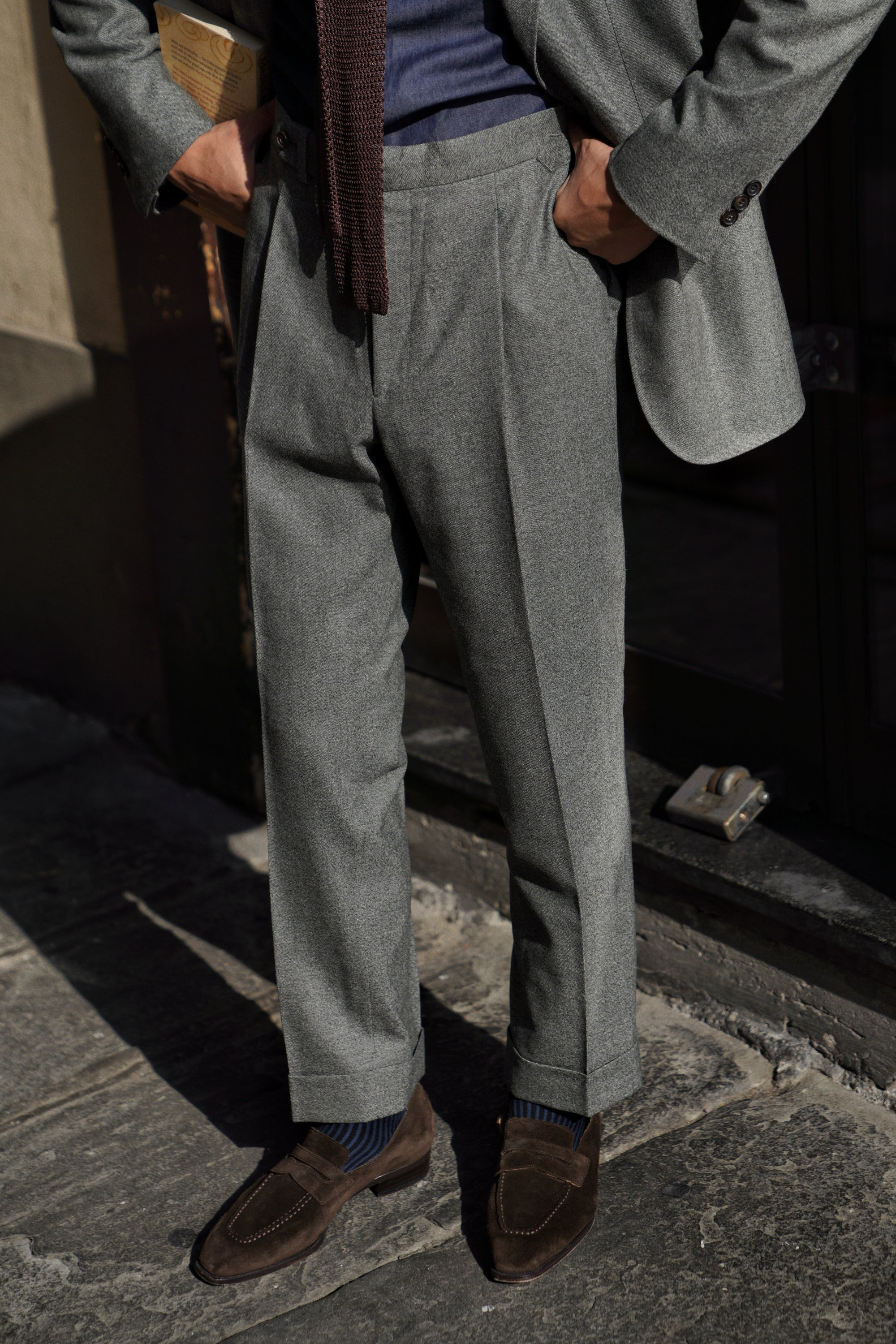 MTO Green Twill Flannel Suit #375