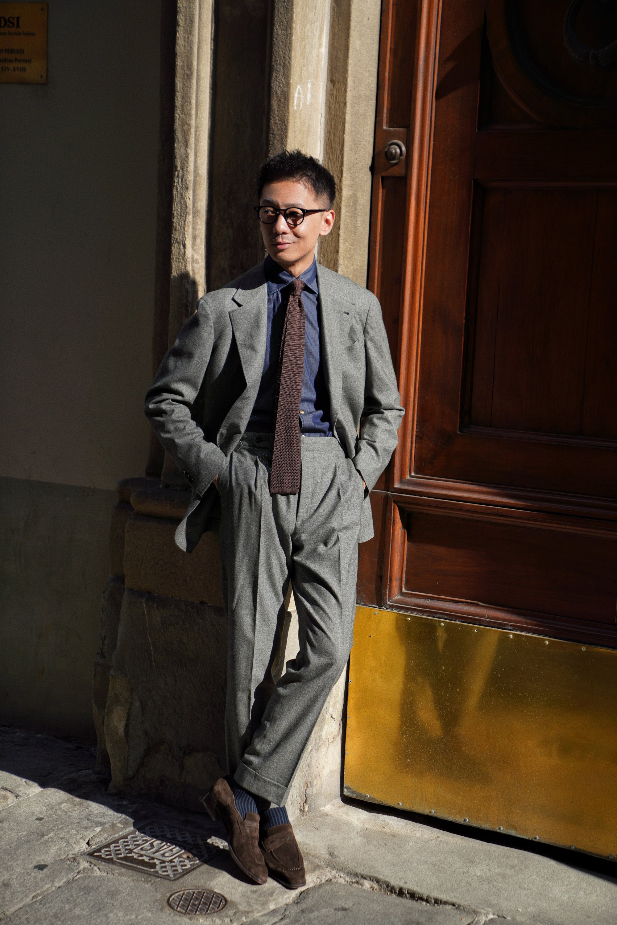 MTO Green Twill Flannel Suit #375