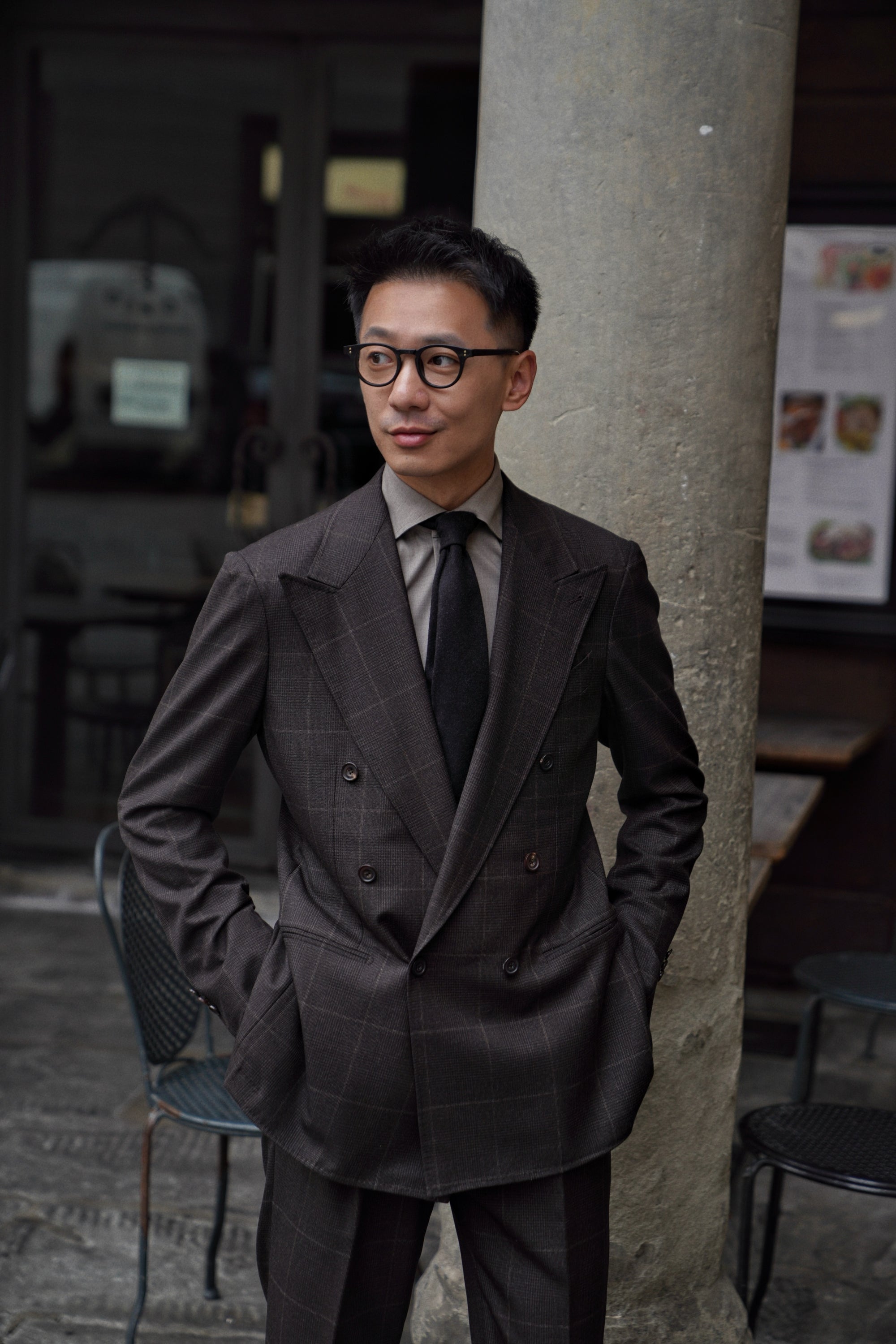MTO Brown Glen Check Suit #415