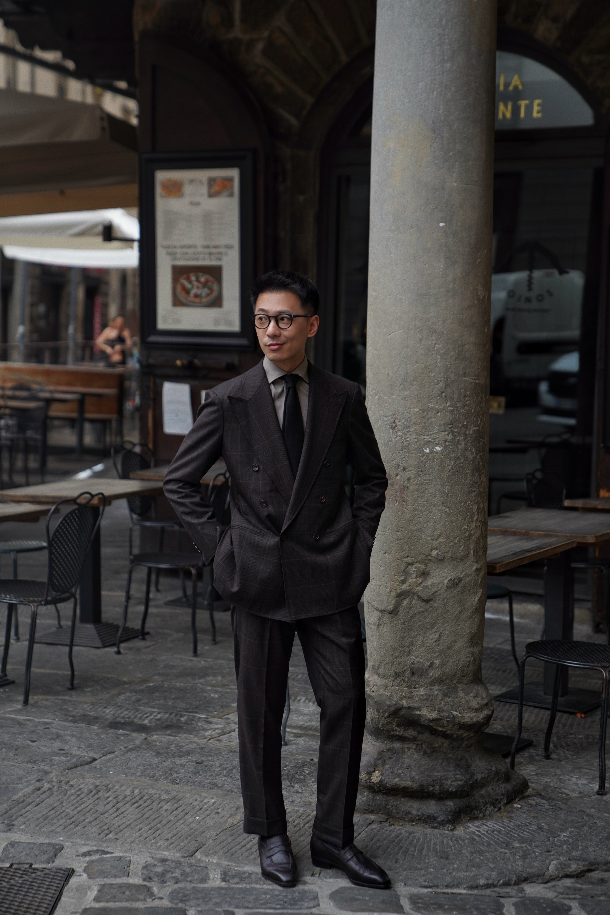 MTO Brown Glen Check Suit #415
