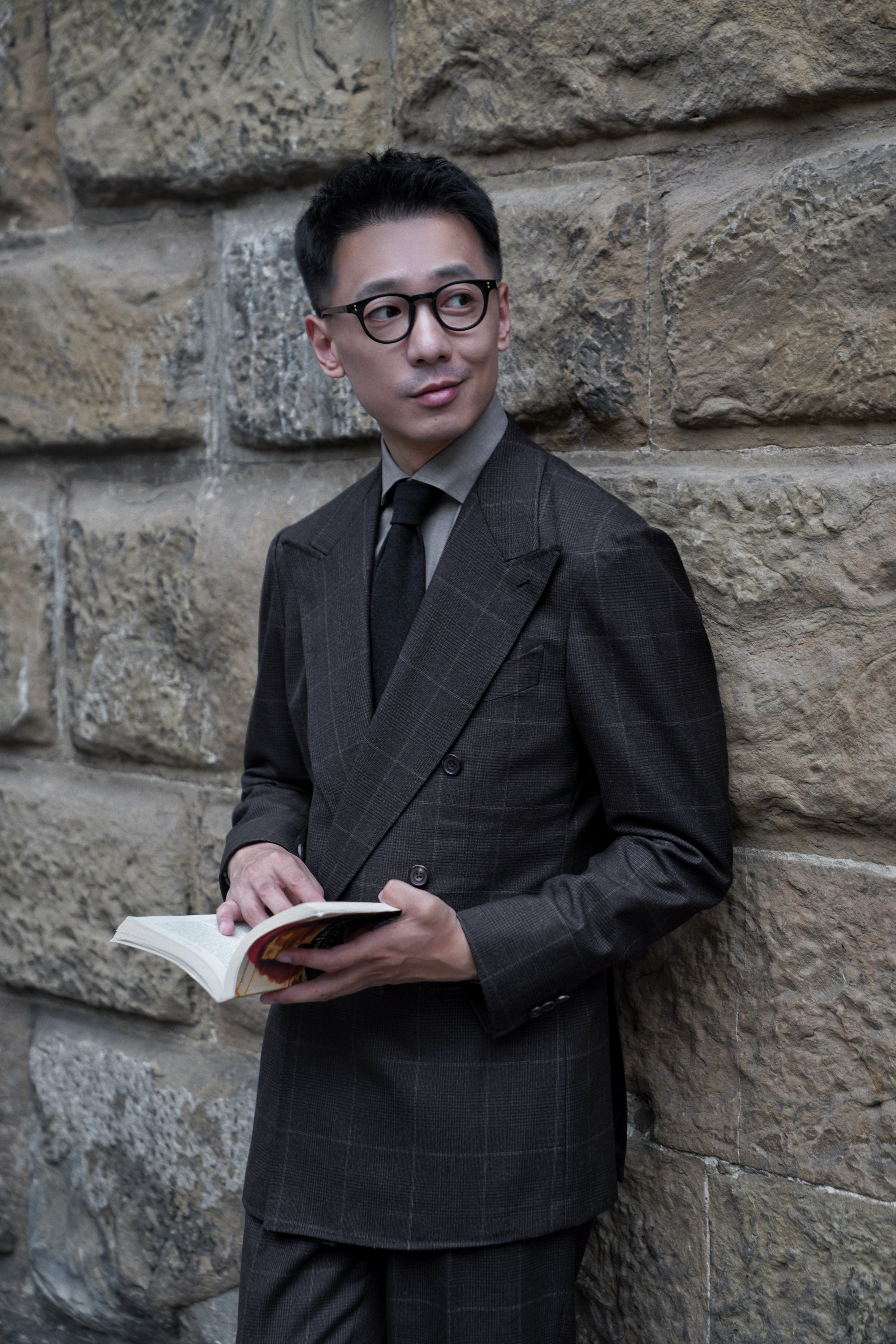 MTO Brown Glen Check Suit #415
