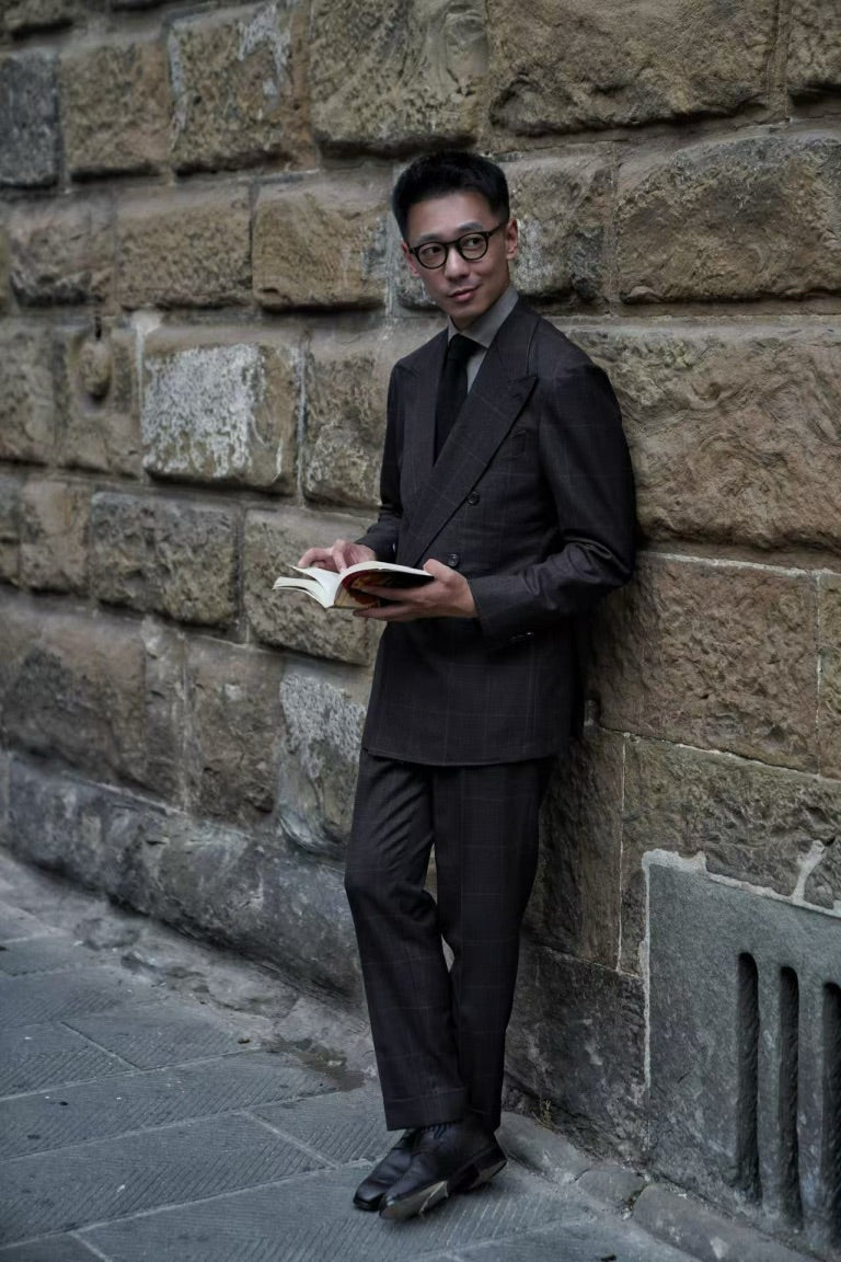 MTO Brown Glen Check Suit #415