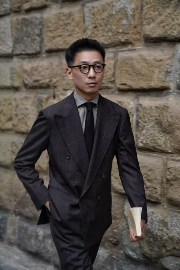 MTO Brown Glen Check Suit #415