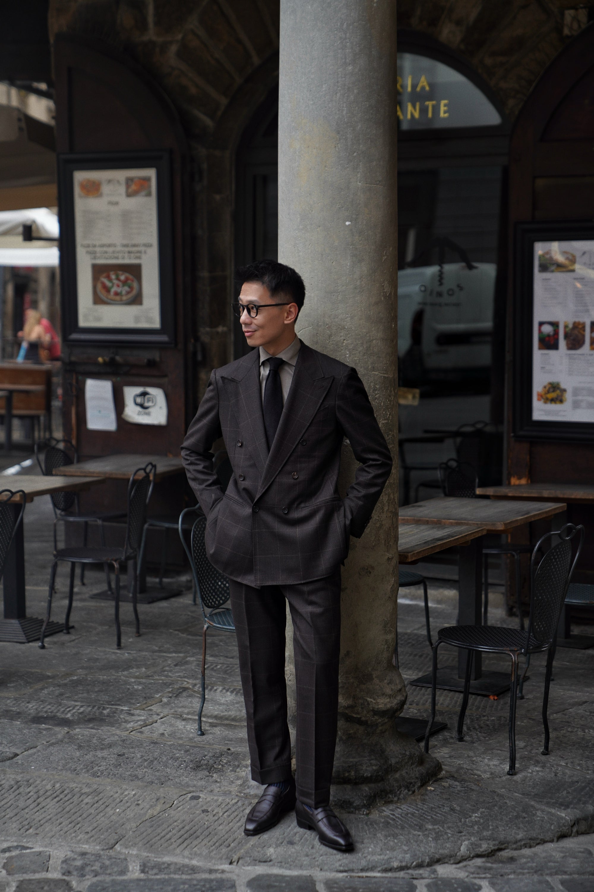 MTO Brown Glen Check Suit #415