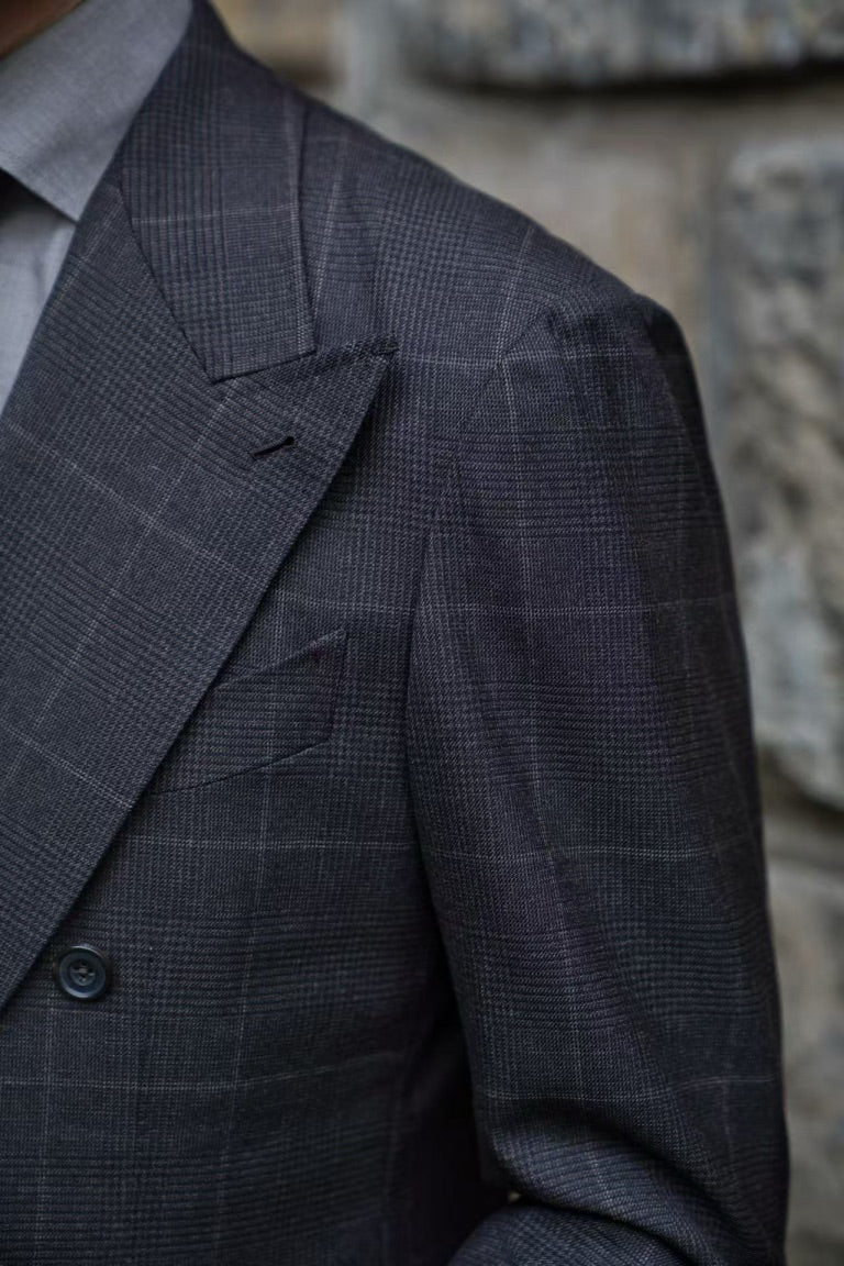 MTO Brown Glen Check Suit #415