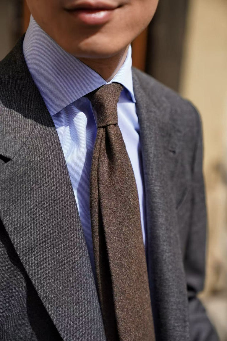 MTO Dark Grey Sharkskin Suit #417