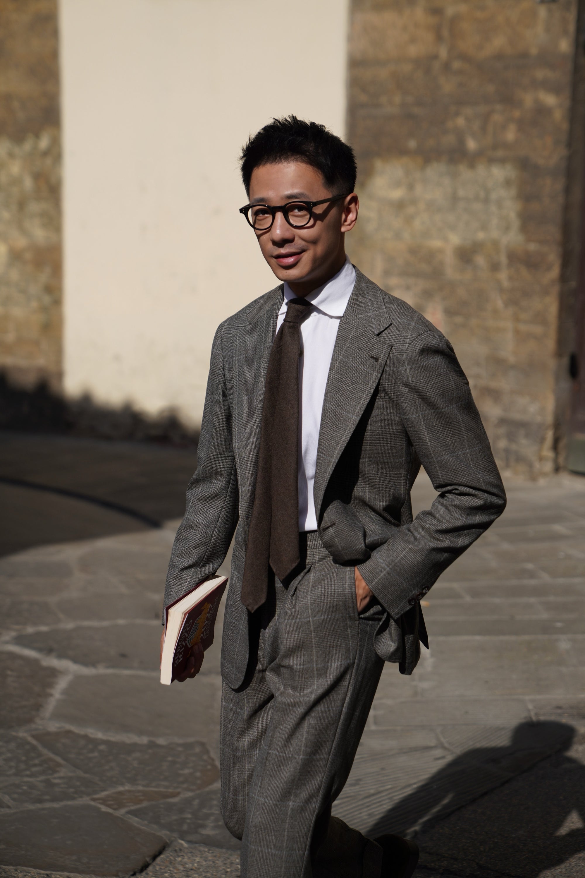 MTO Taupe Glen Check Suit #416