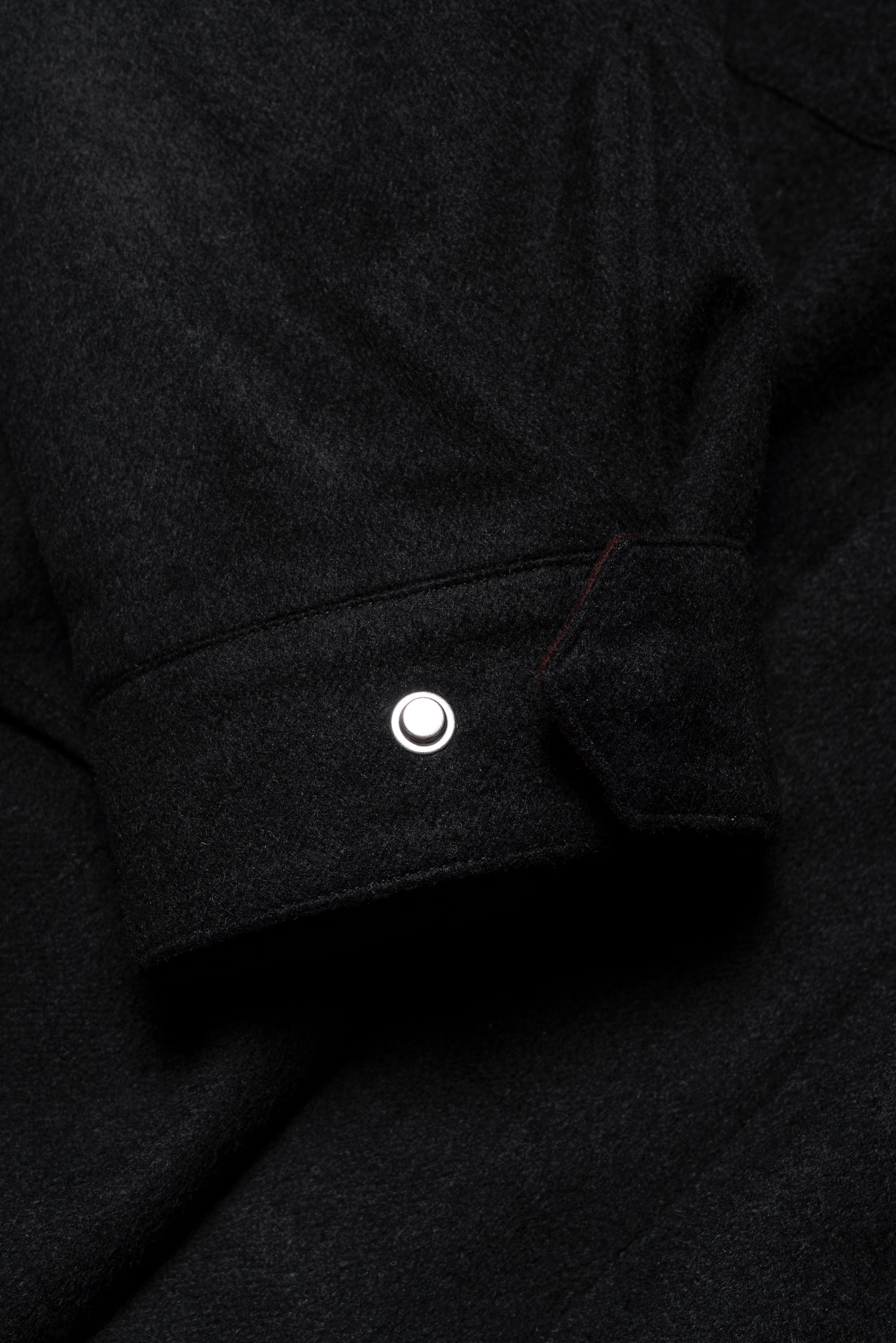 Black Silk Camel Hair Wool M65 Jacket #172