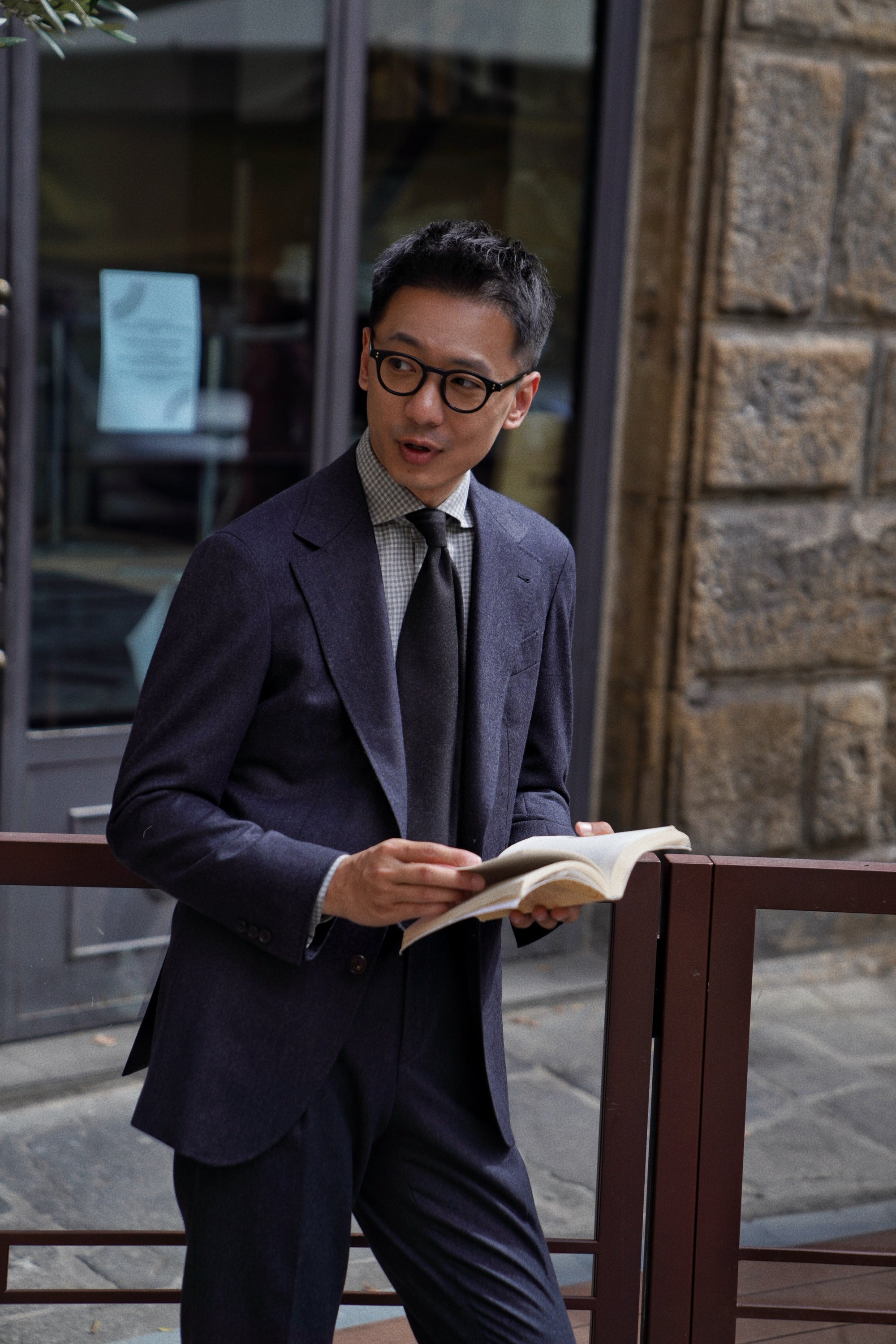 MTO Midnight Twill Worsted Flannel Suit #661
