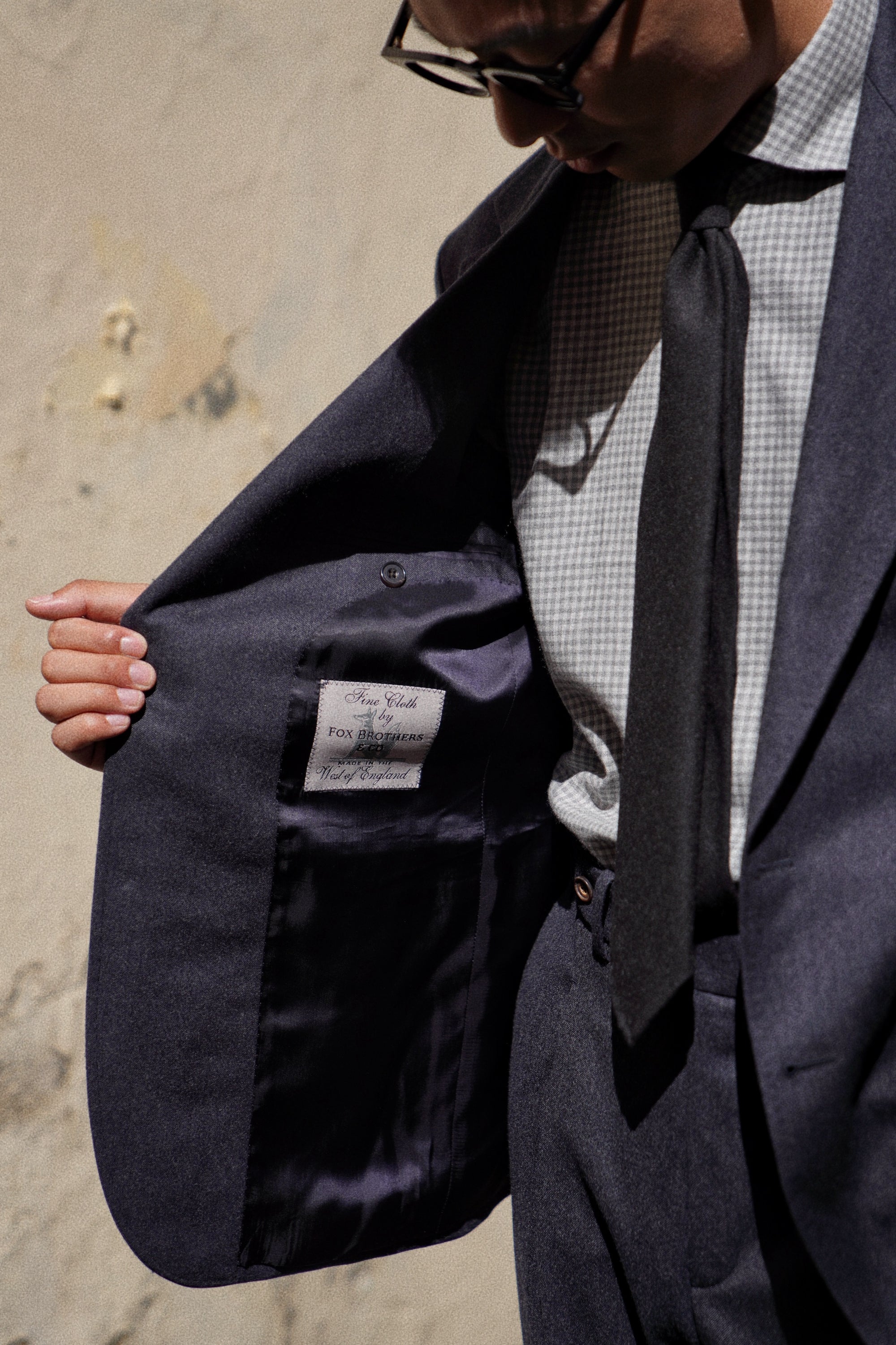 MTO Midnight Twill Worsted Flannel Suit #661