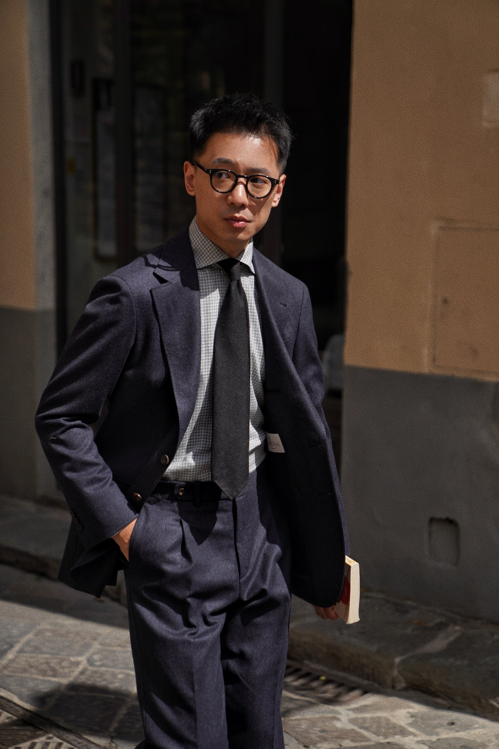 MTO Midnight Twill Worsted Flannel Suit #661