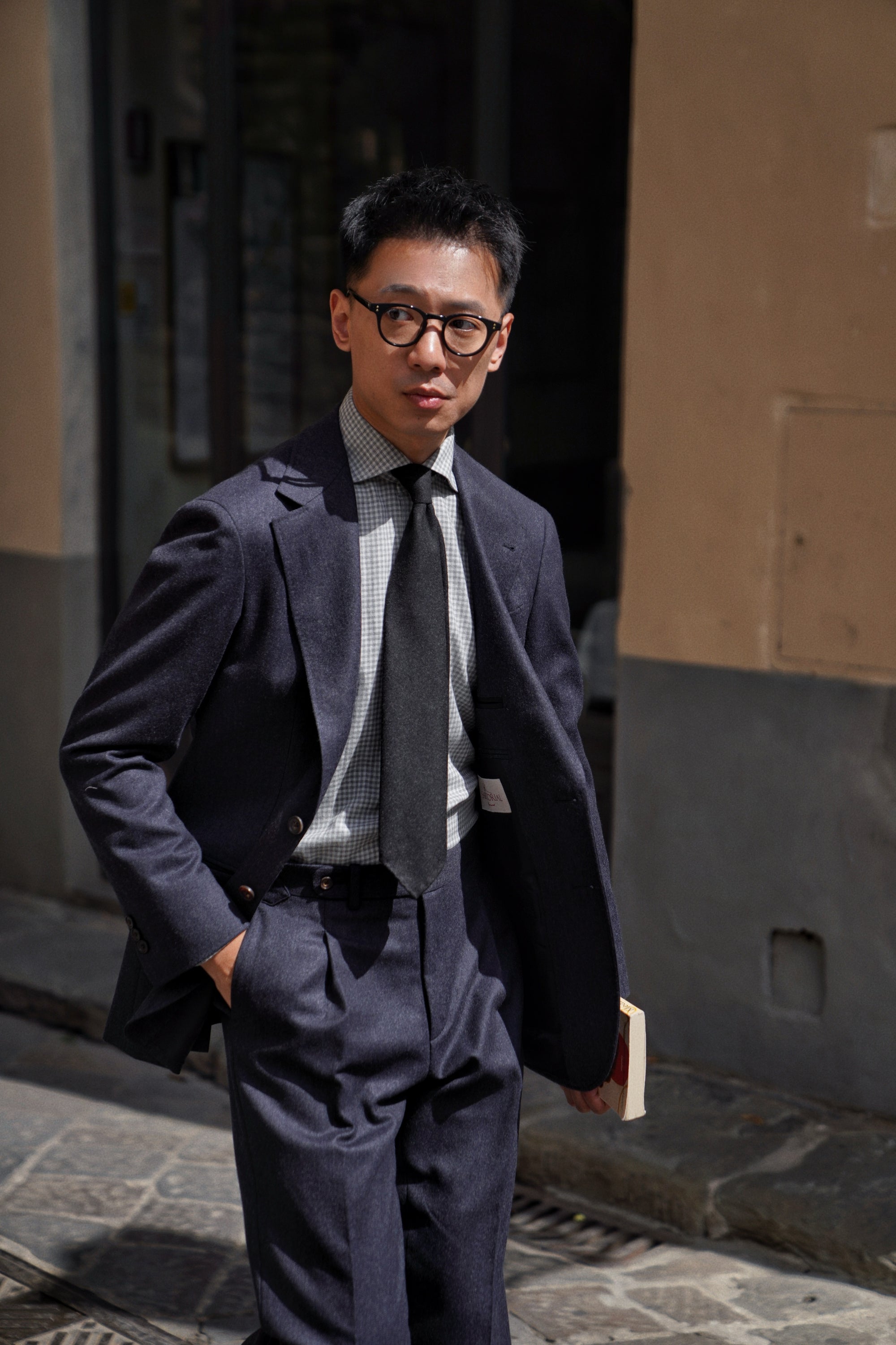 MTO Midnight Twill Worsted Flannel Suit #661