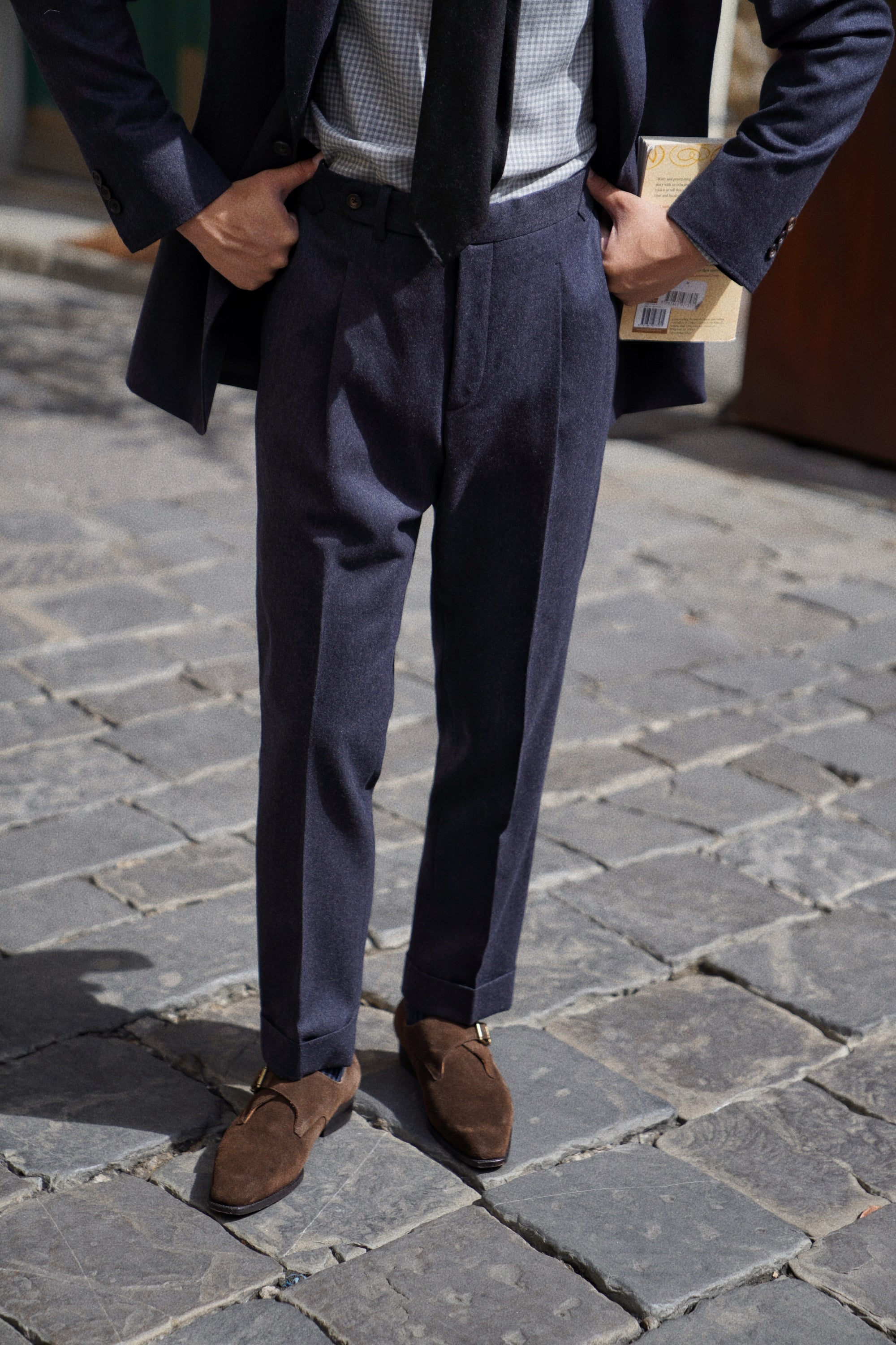 MTO Midnight Twill Worsted Flannel Suit #661