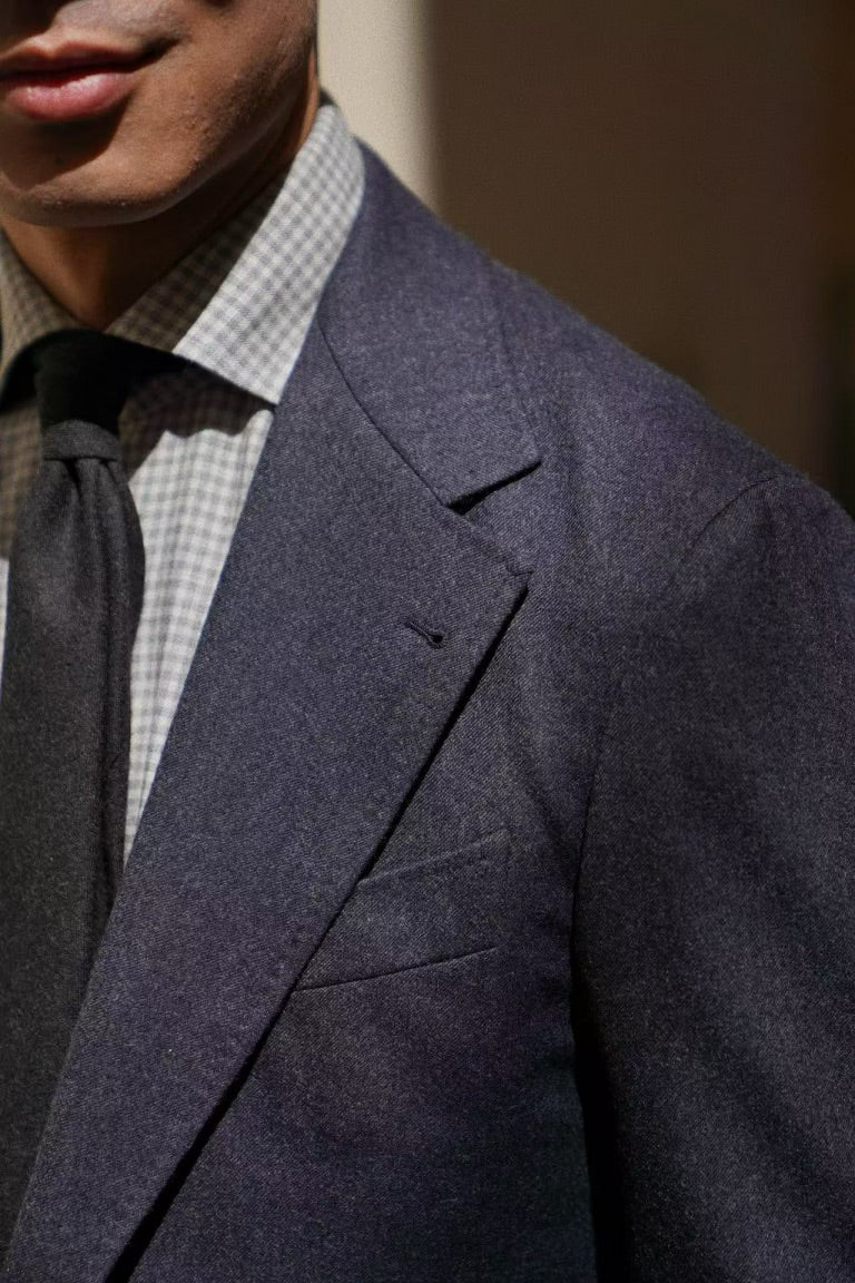 MTO Midnight Twill Worsted Flannel Suit #661