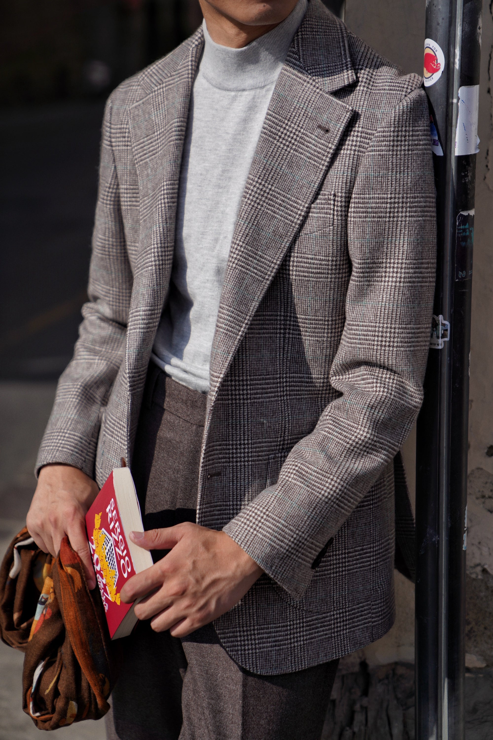 MTO Taupe Glen Check Flannel Jacket #658