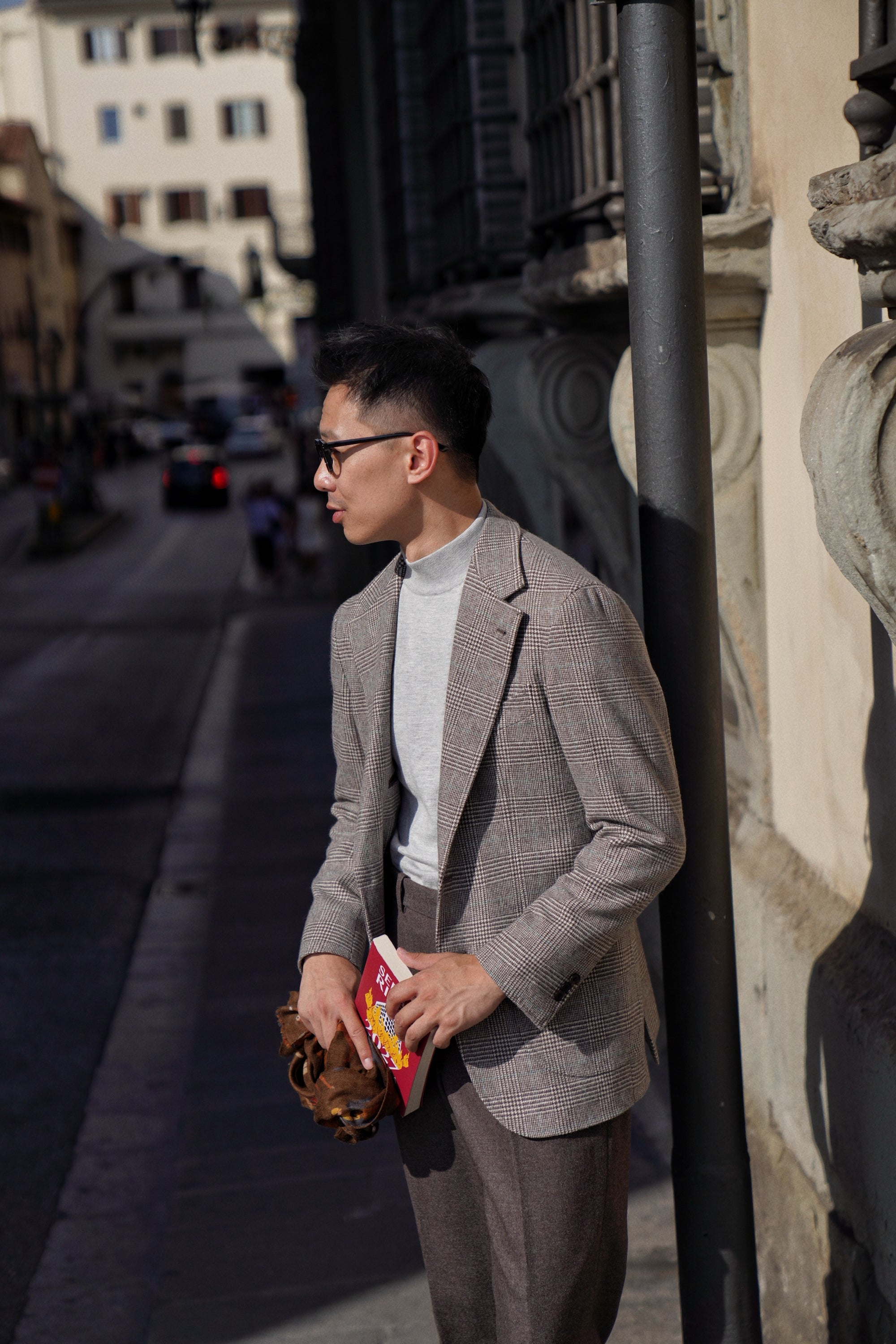 MTO Taupe Glen Check Flannel Jacket #658