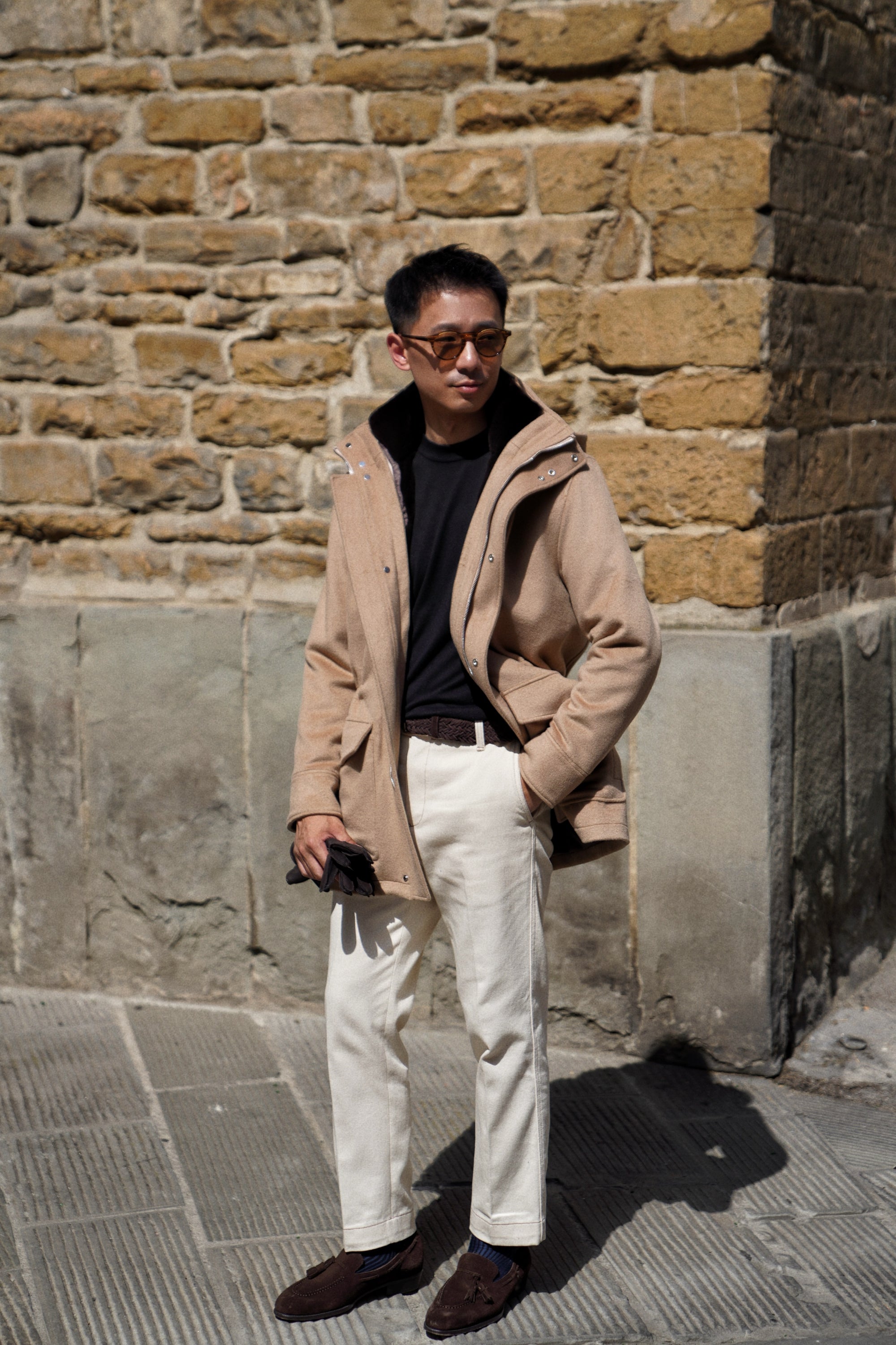 Camel Wool Cashmere Parka #155