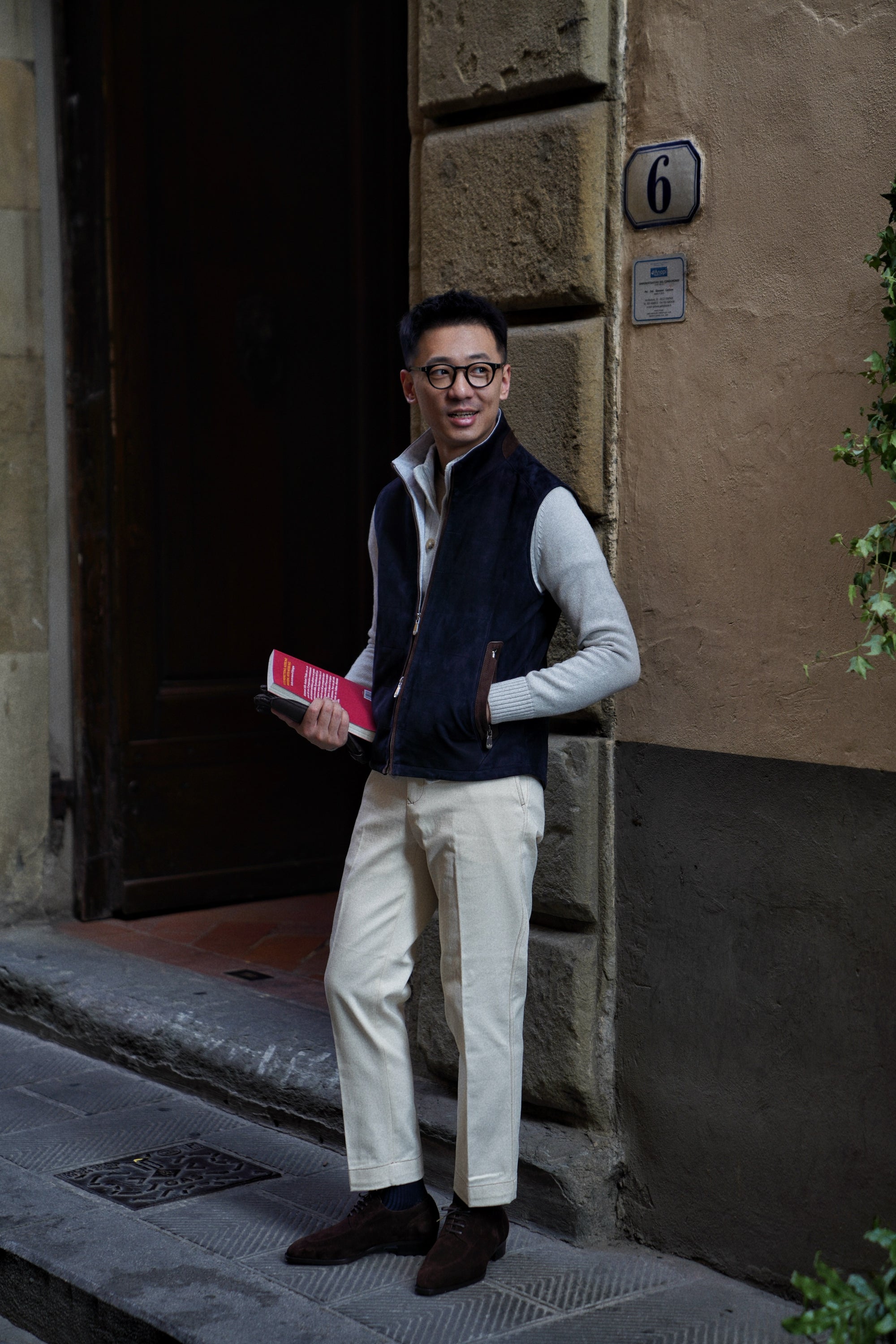Chalk White Knitted A1 Jacket