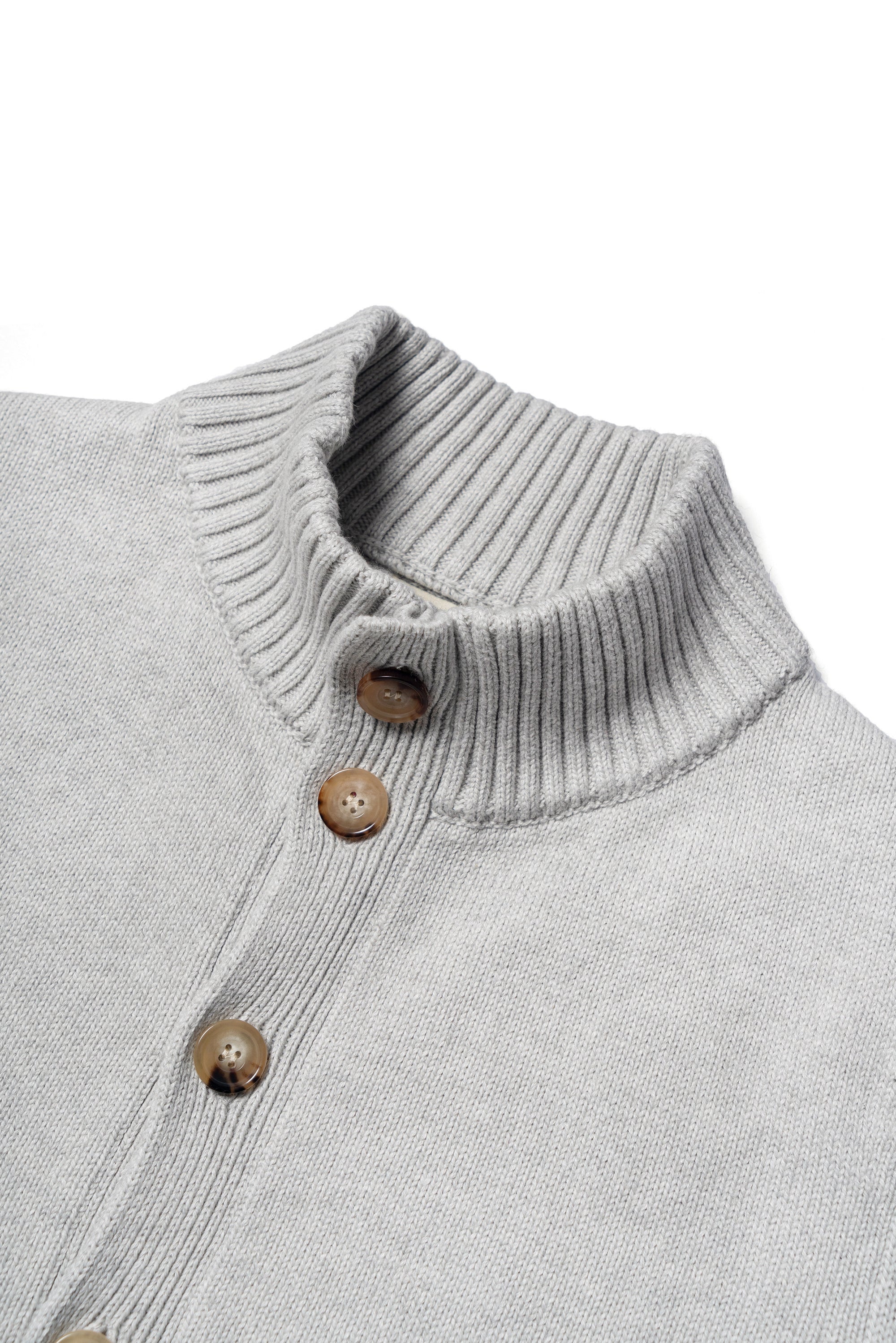 Chalk White Knitted A1 Jacket
