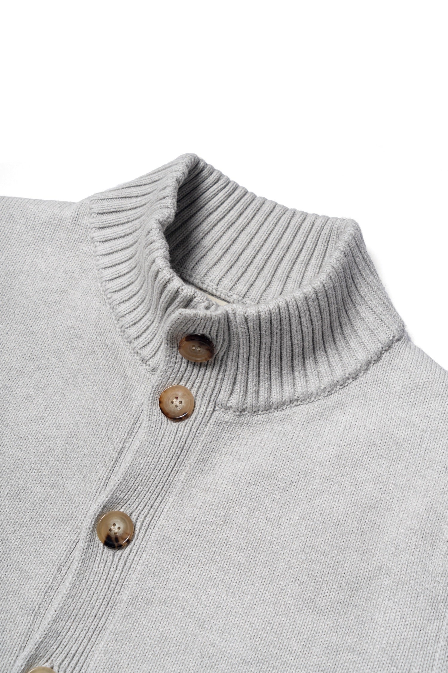Chalk Knitted Cotton Wool A1 Jacket