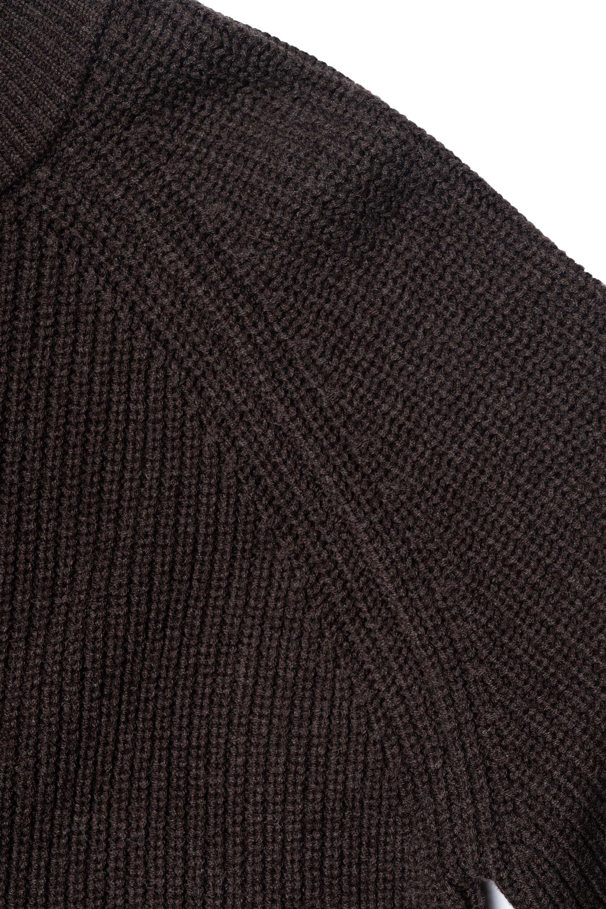 Taupe Knitted Zip Cardigan
