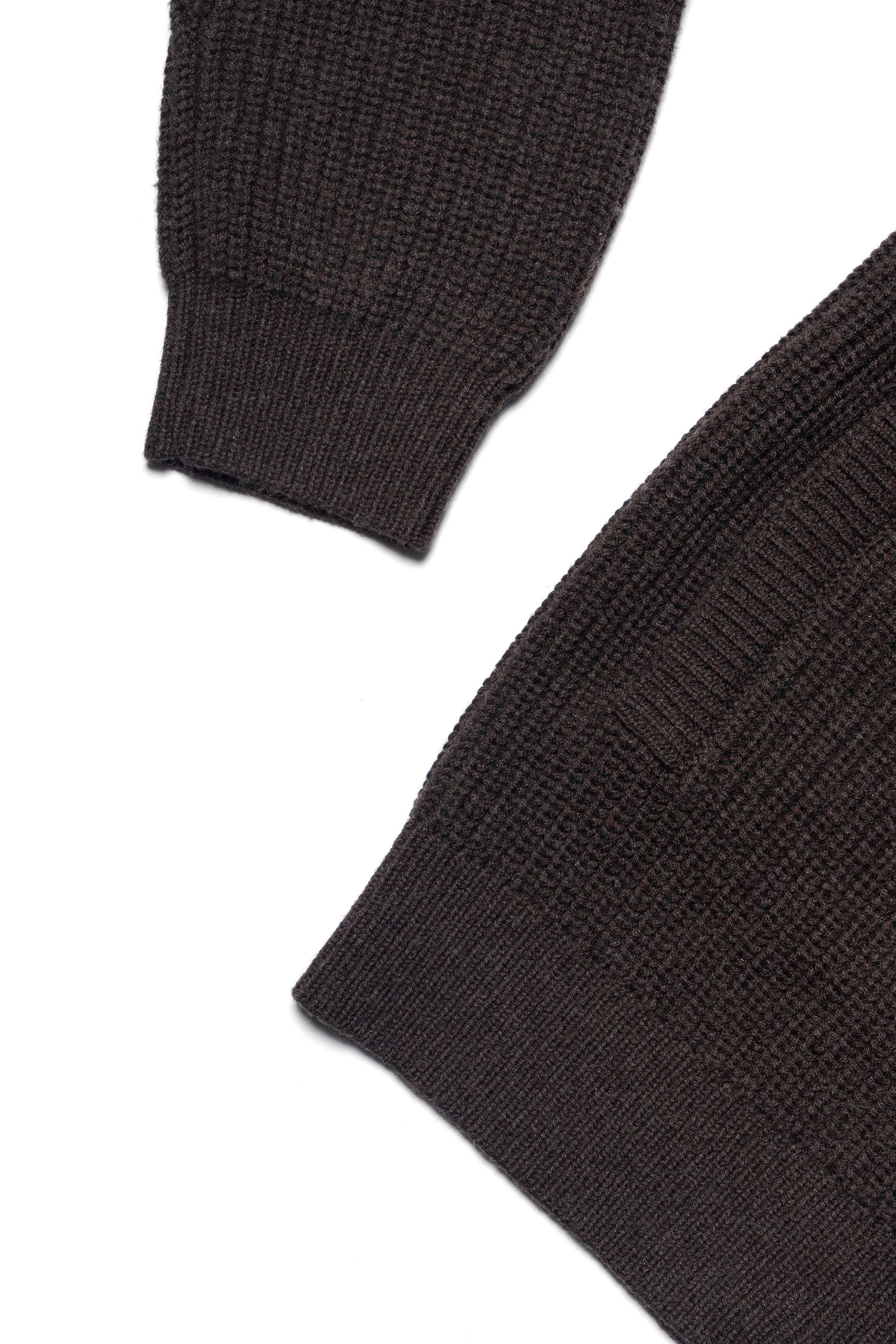 Taupe Knitted Zip Cardigan
