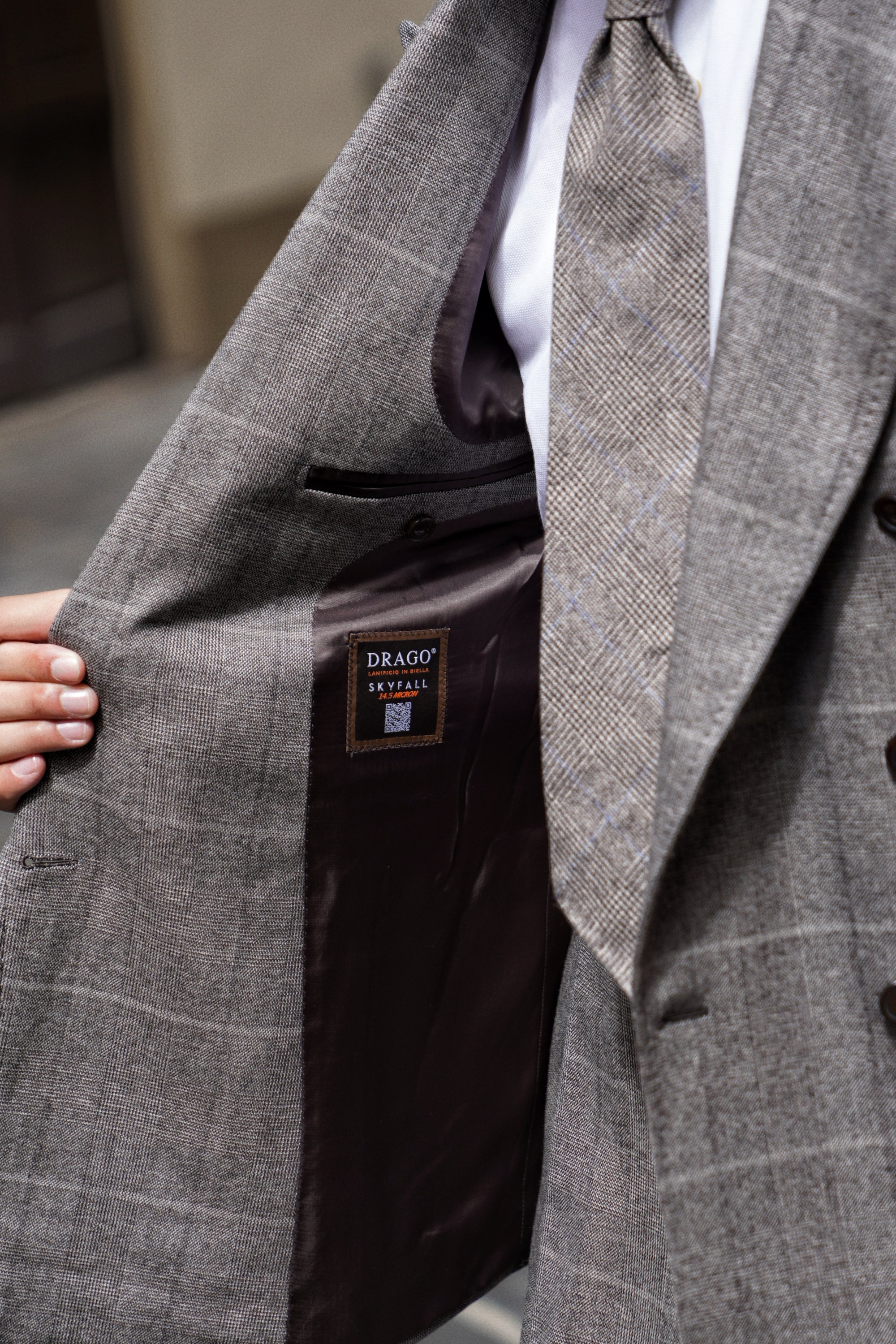 MTO Brown Glen Check Flannel Suit #373