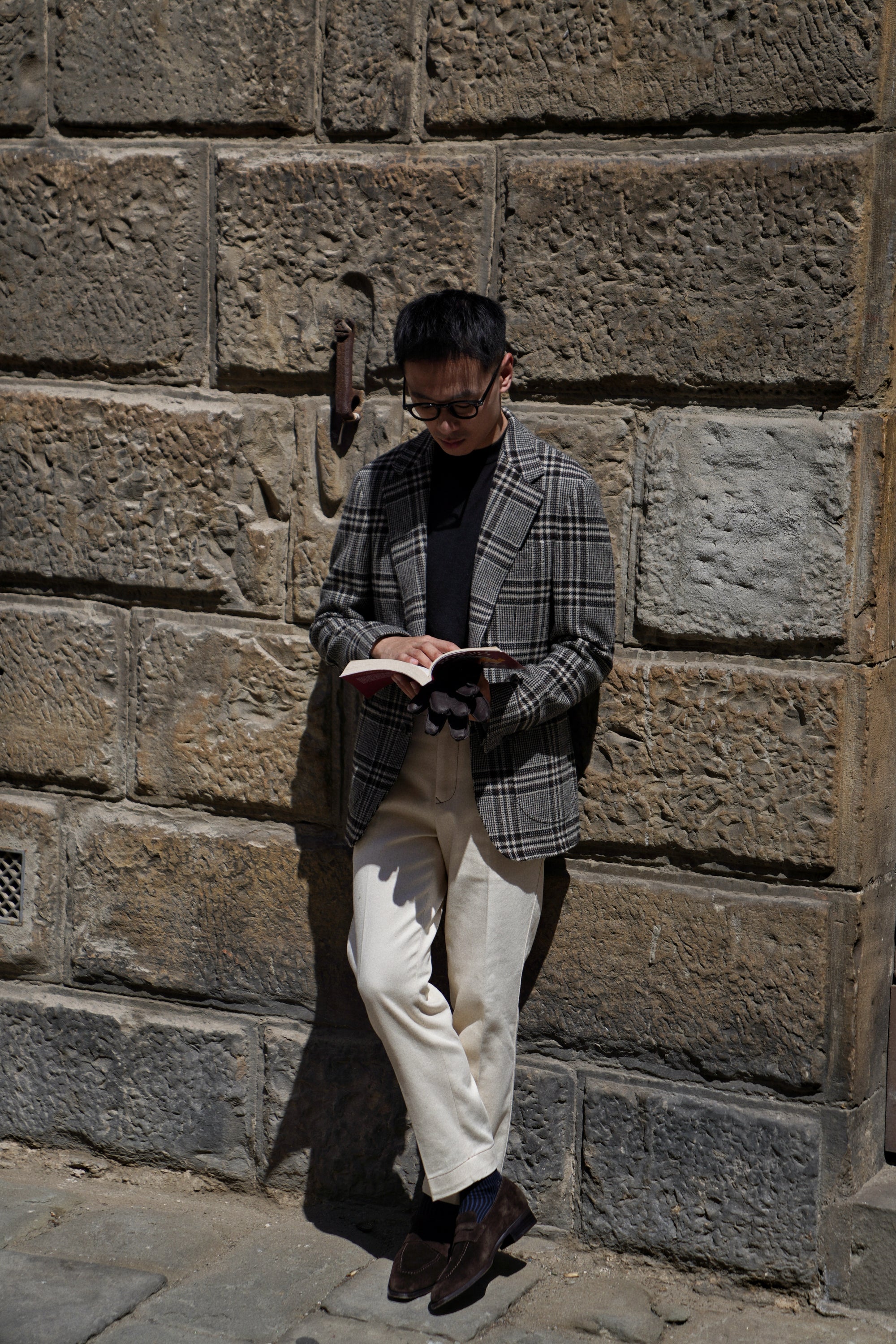 MTO Black Glen Check Tweed Jacket #484