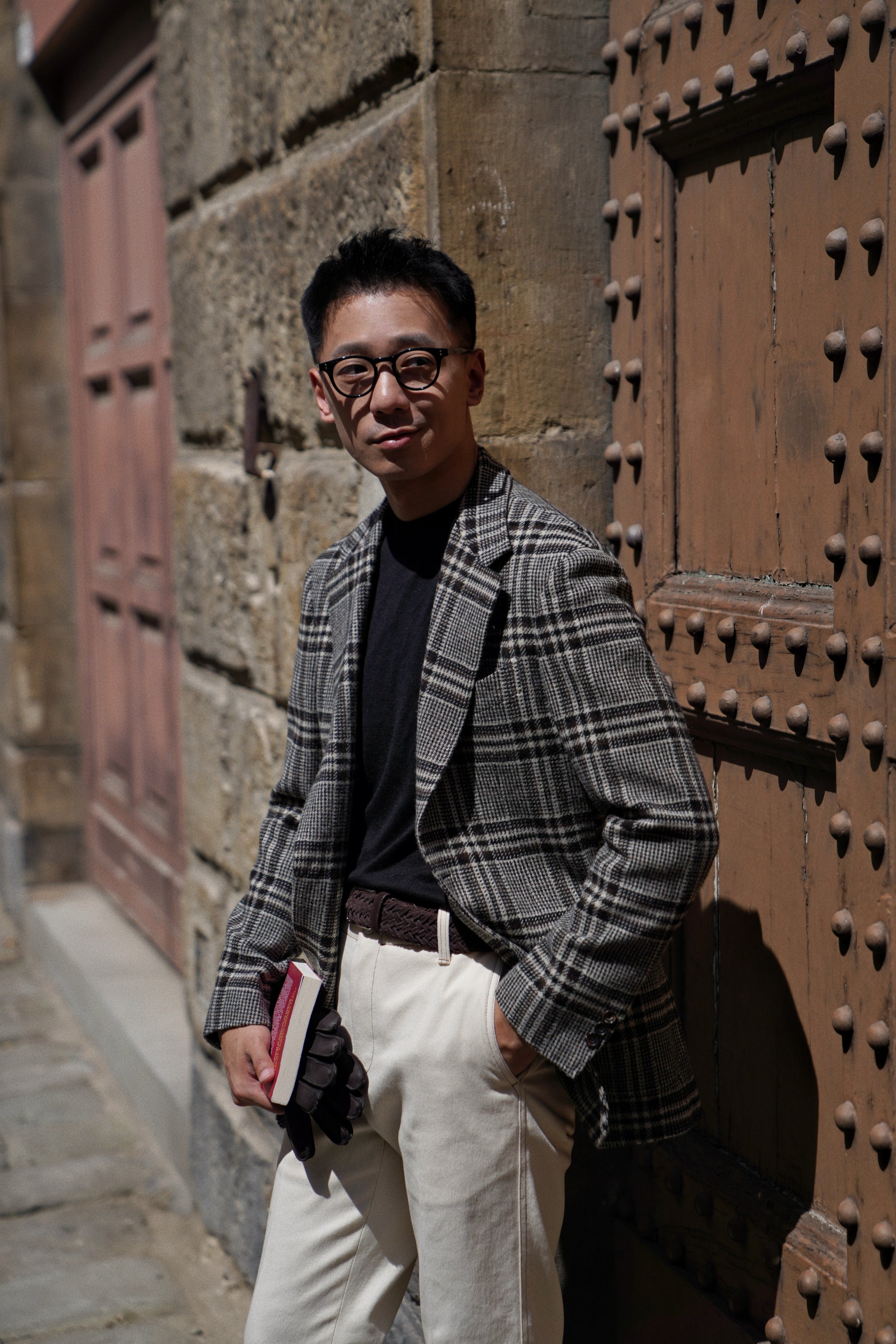 MTO Black Glen Check Tweed Jacket #484