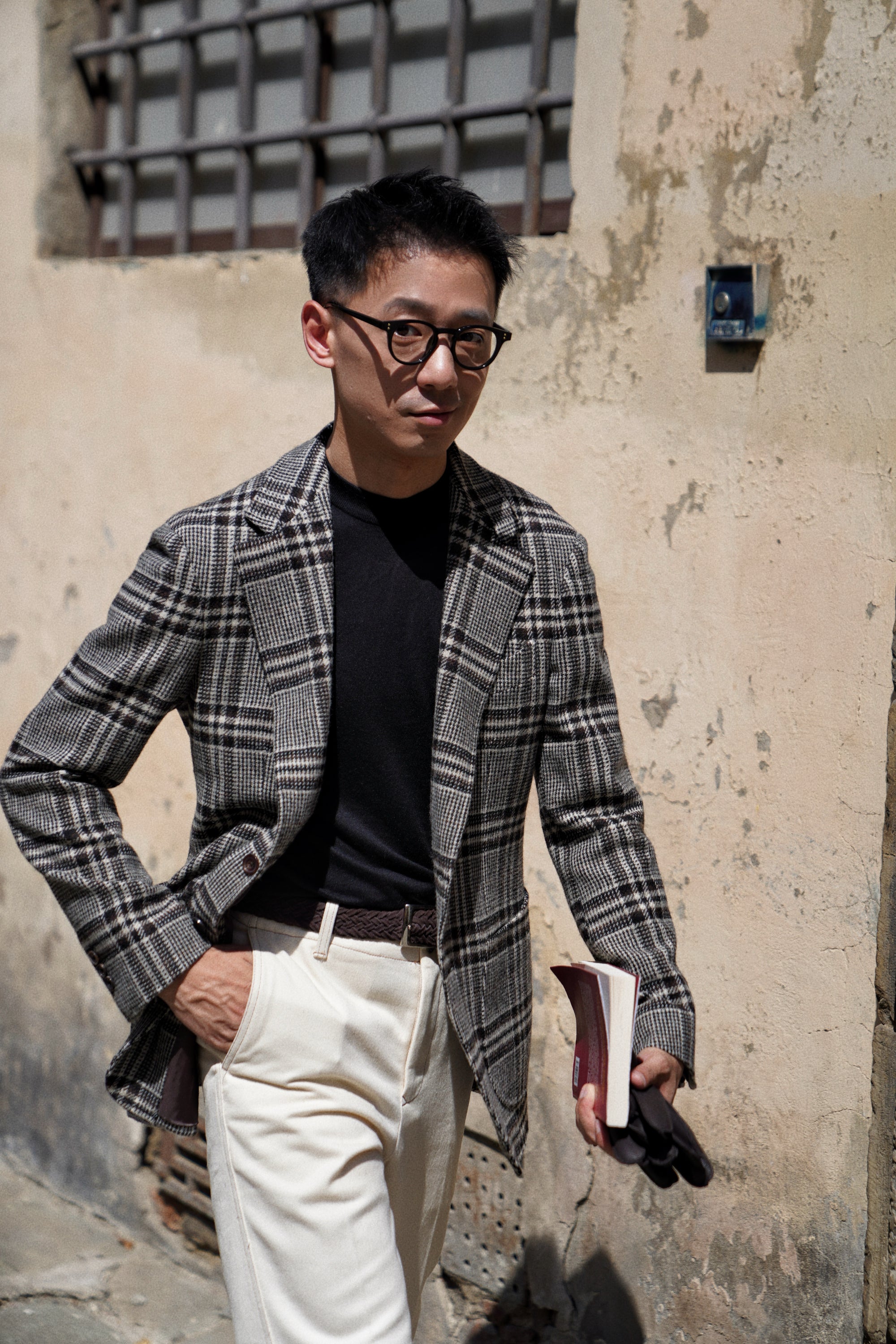 MTO Black Glen Check Tweed Jacket #484
