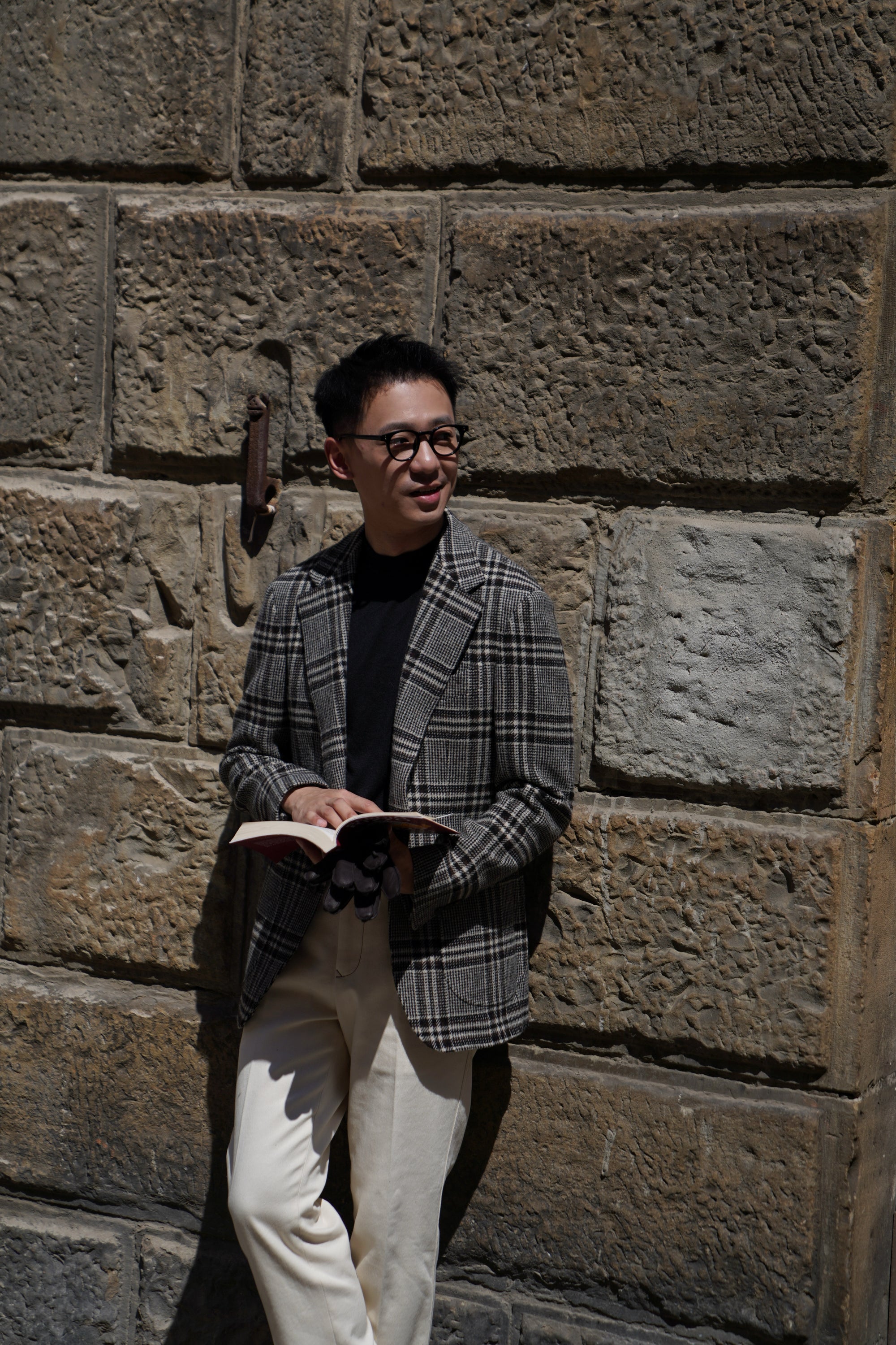MTO Black Glen Check Tweed Jacket #484
