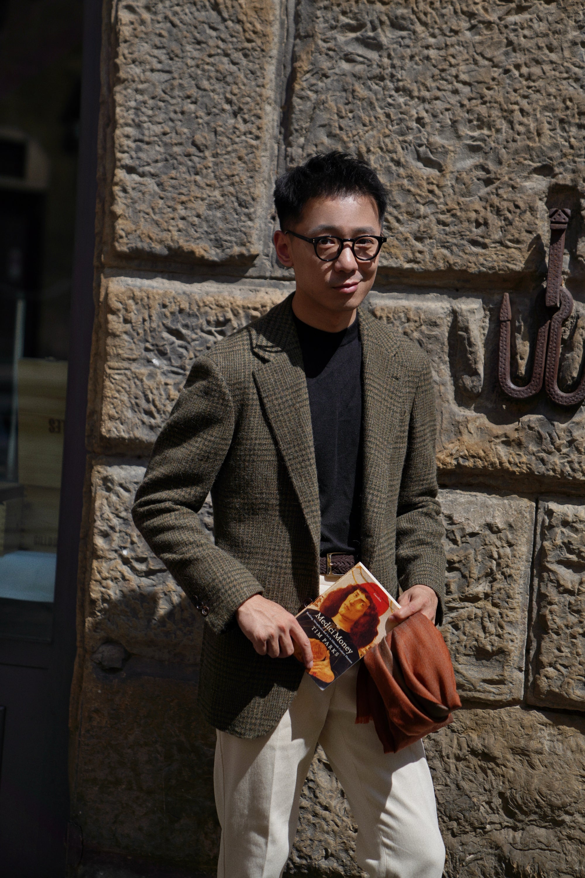 MTO Dark Olive Glen Check Tweed Jacket #640