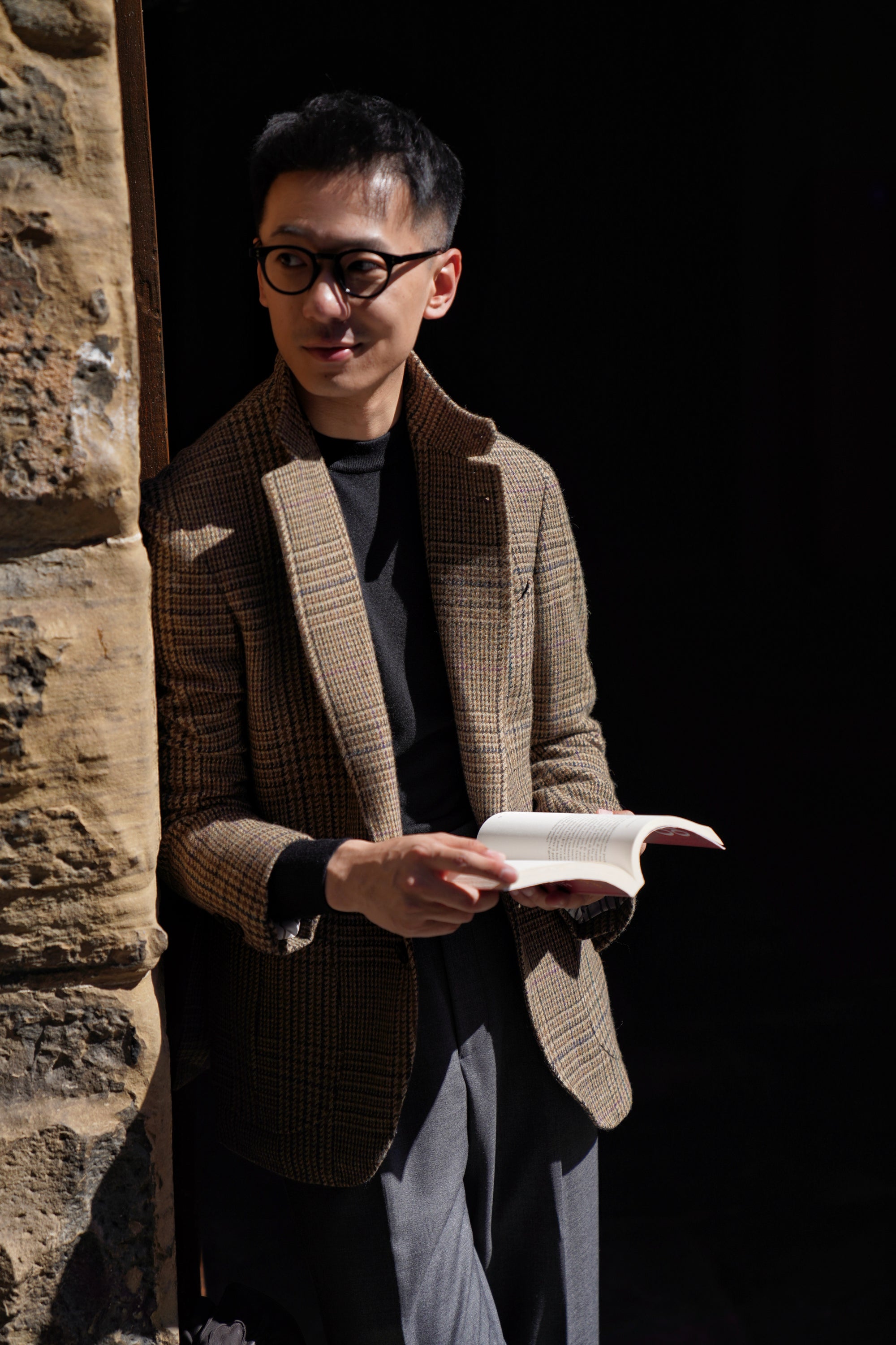 MTO Brown Olive Glen Check Tweed Jacket #639