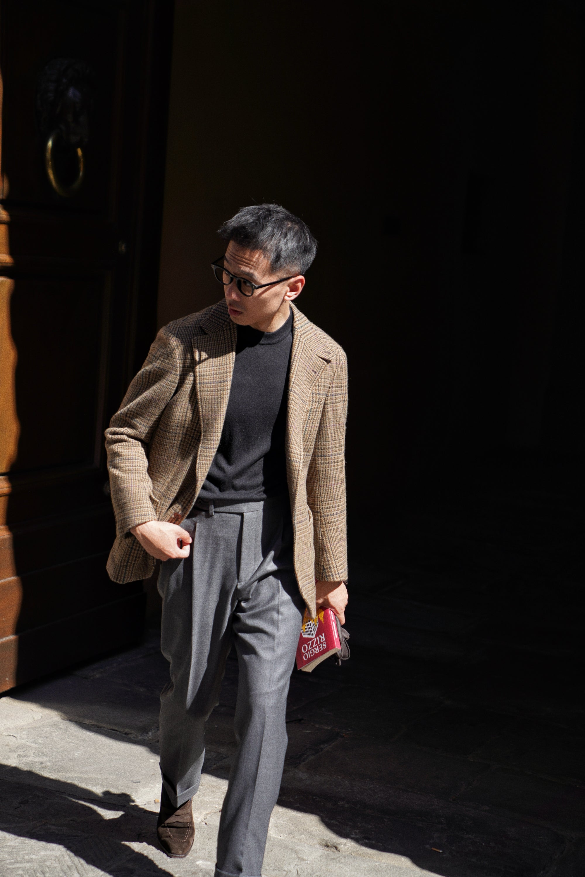 MTO Brown Olive Glen Check Tweed Jacket #639