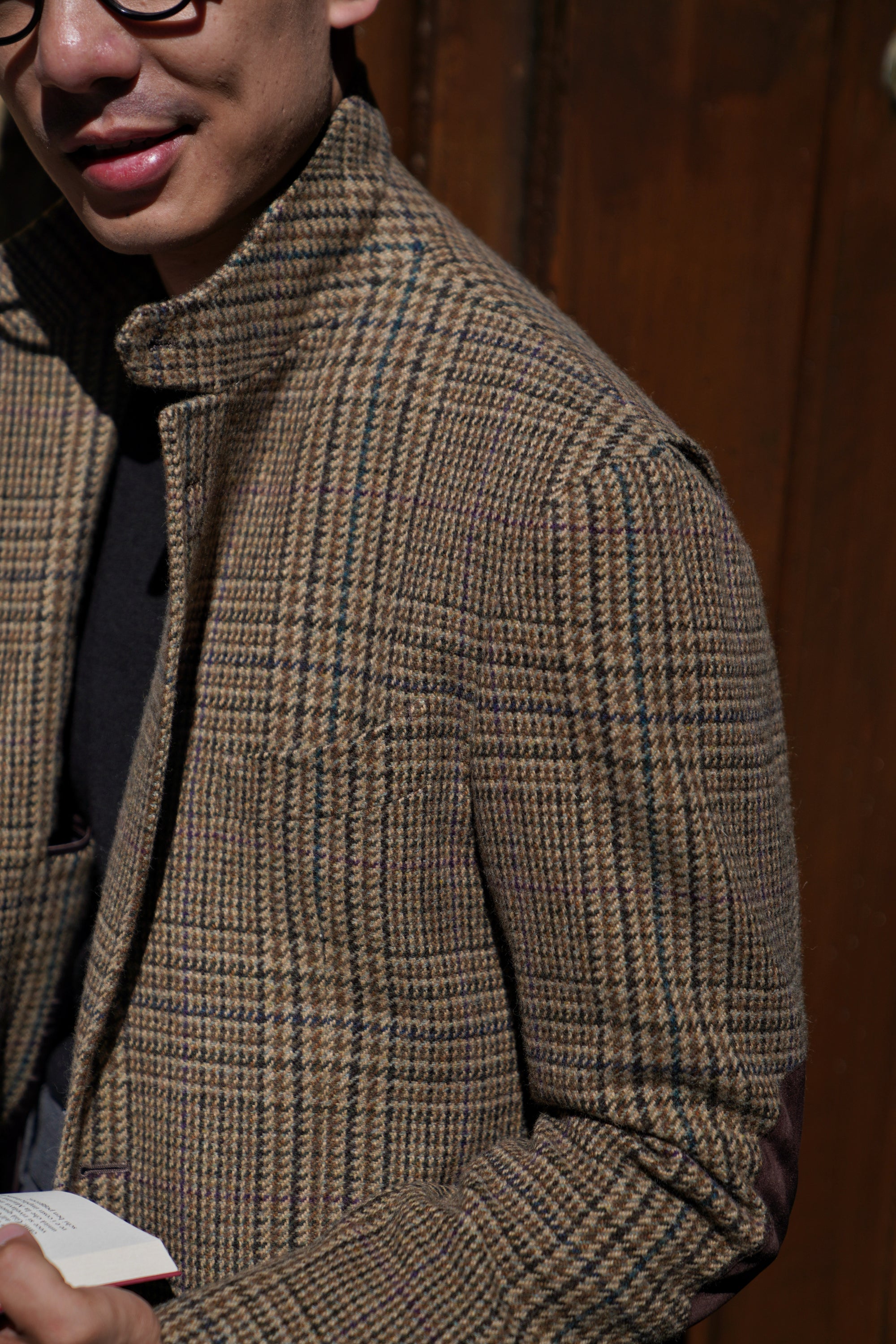 MTO Brown Olive Glen Check Tweed Jacket #639