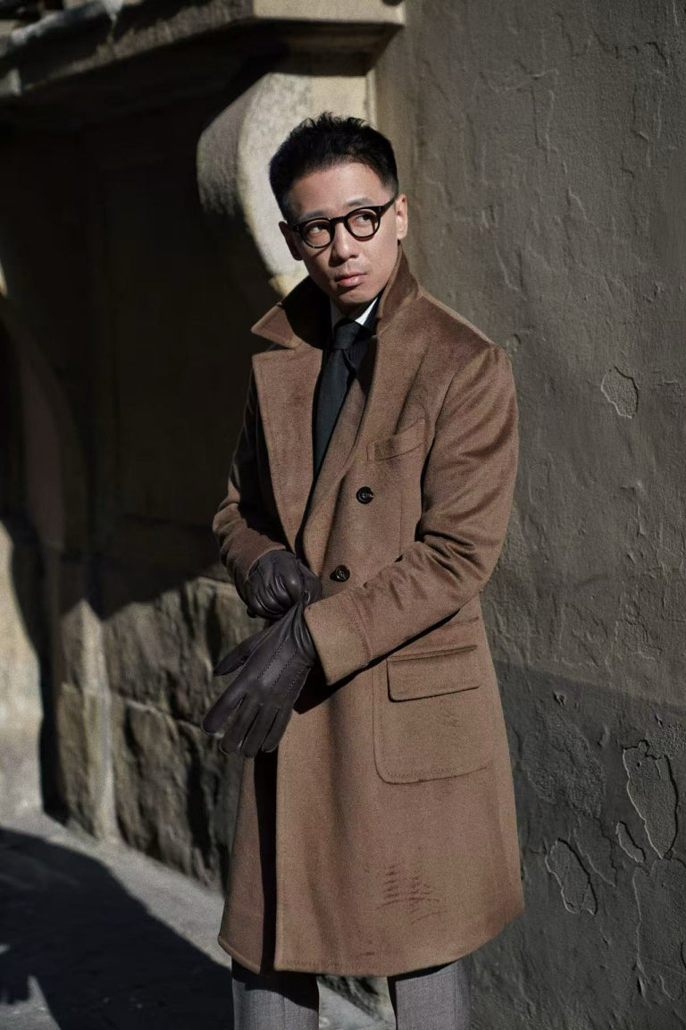 MTO Mocha Cashmere Ulster Coat #489