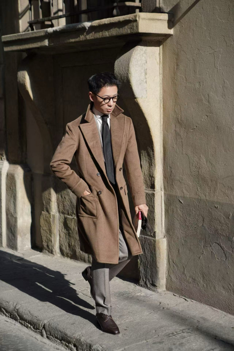 MTO Mocha Cashmere Ulster Coat #489