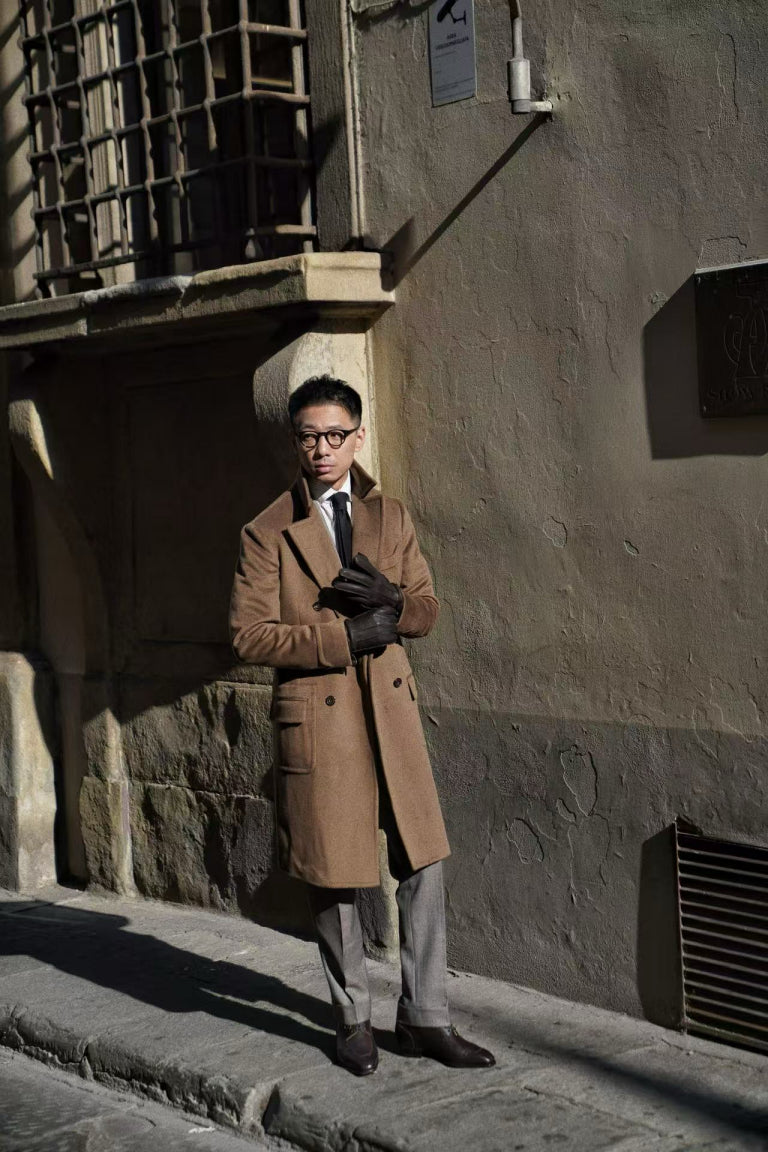 MTO Mocha Cashmere Ulster Coat #489