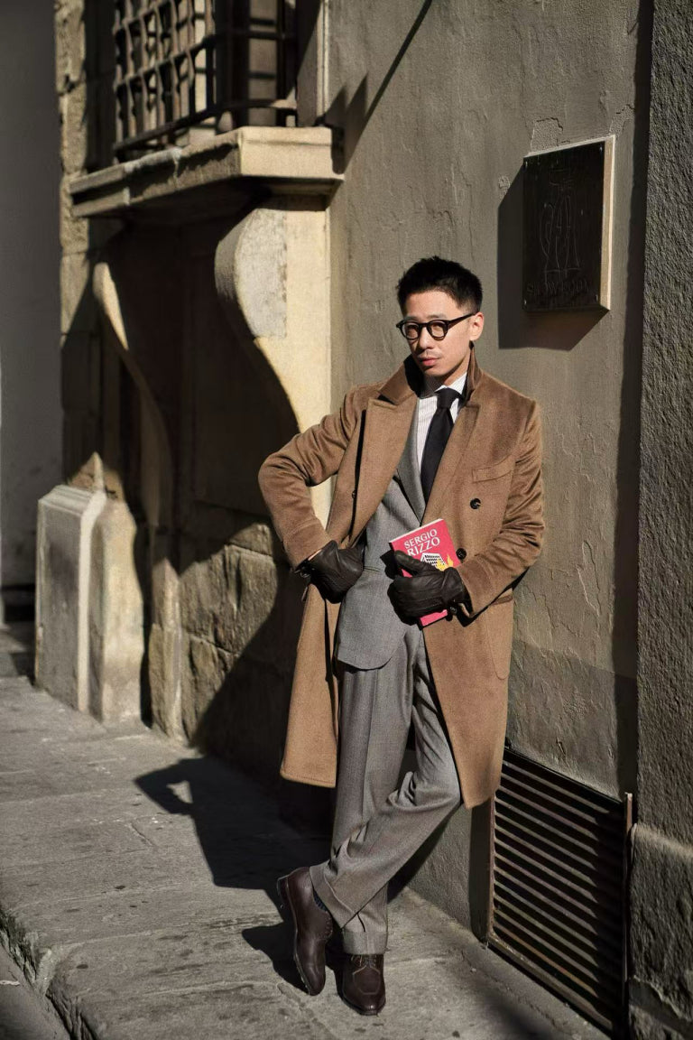 MTO Mocha Cashmere Ulster Coat #489