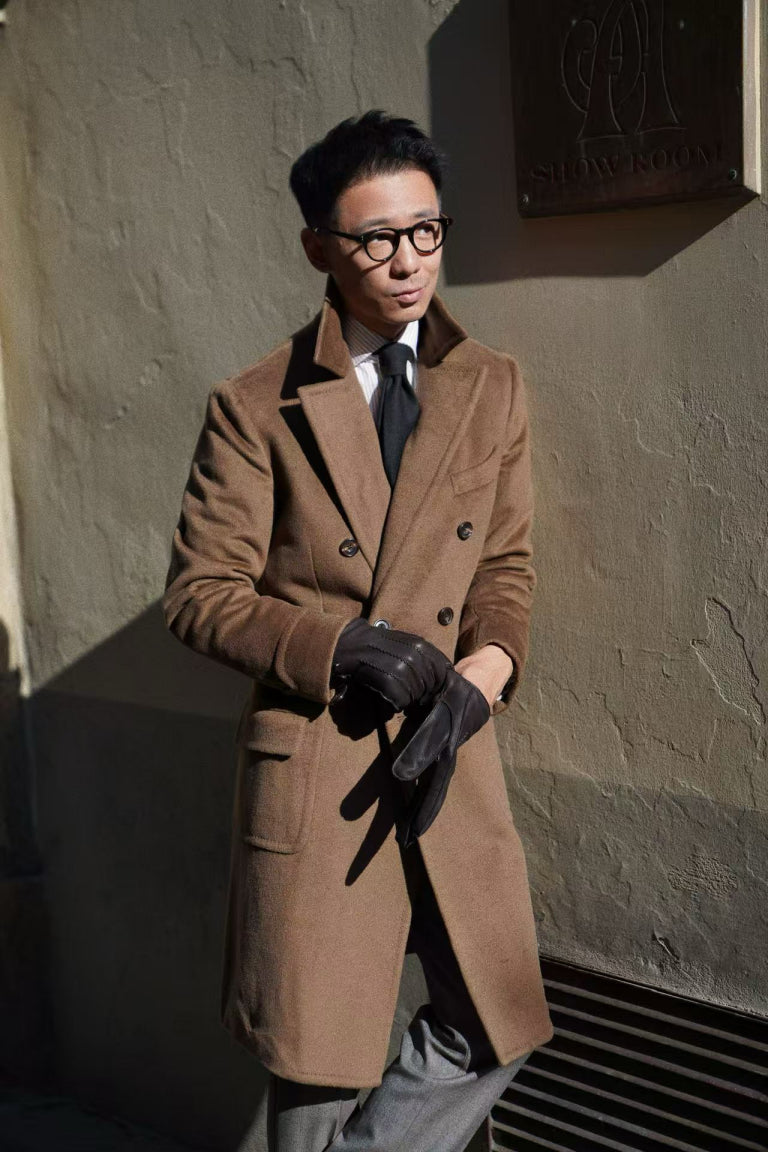 MTO Mocha Cashmere Ulster Coat #489