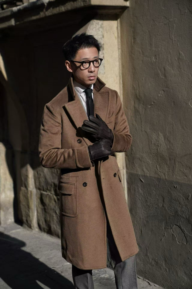 MTO Mocha Cashmere Ulster Coat #489