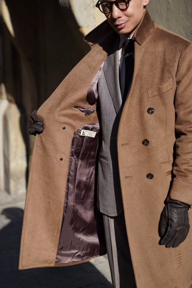 MTO Mocha Cashmere Ulster Coat #489