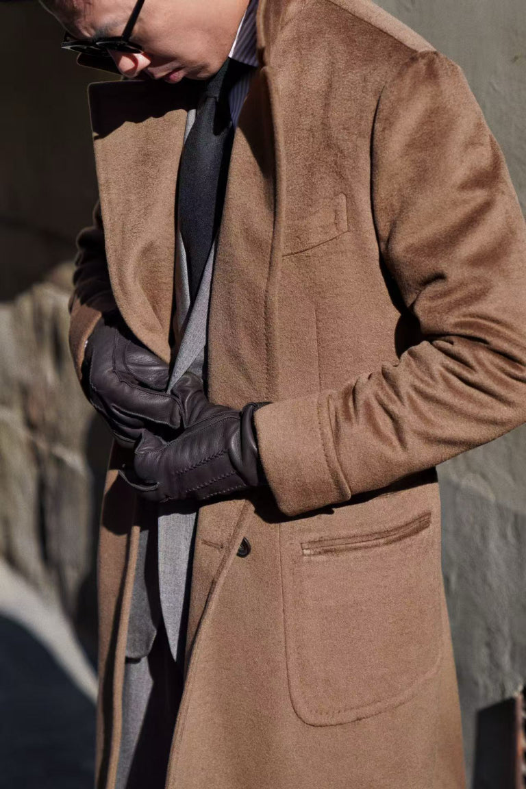 MTO Mocha Cashmere Ulster Coat #489