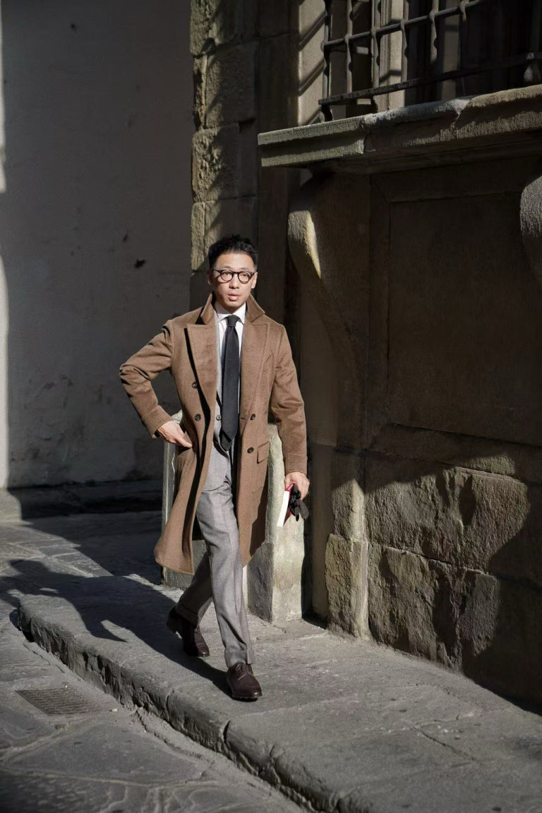 MTO Mocha Cashmere Ulster Coat #489